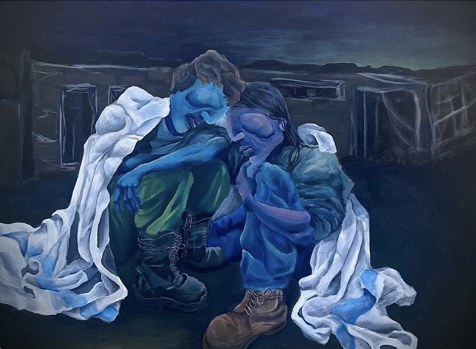 Shelter. 30 x 40 in. Acrylic on Canvas. 2023.
