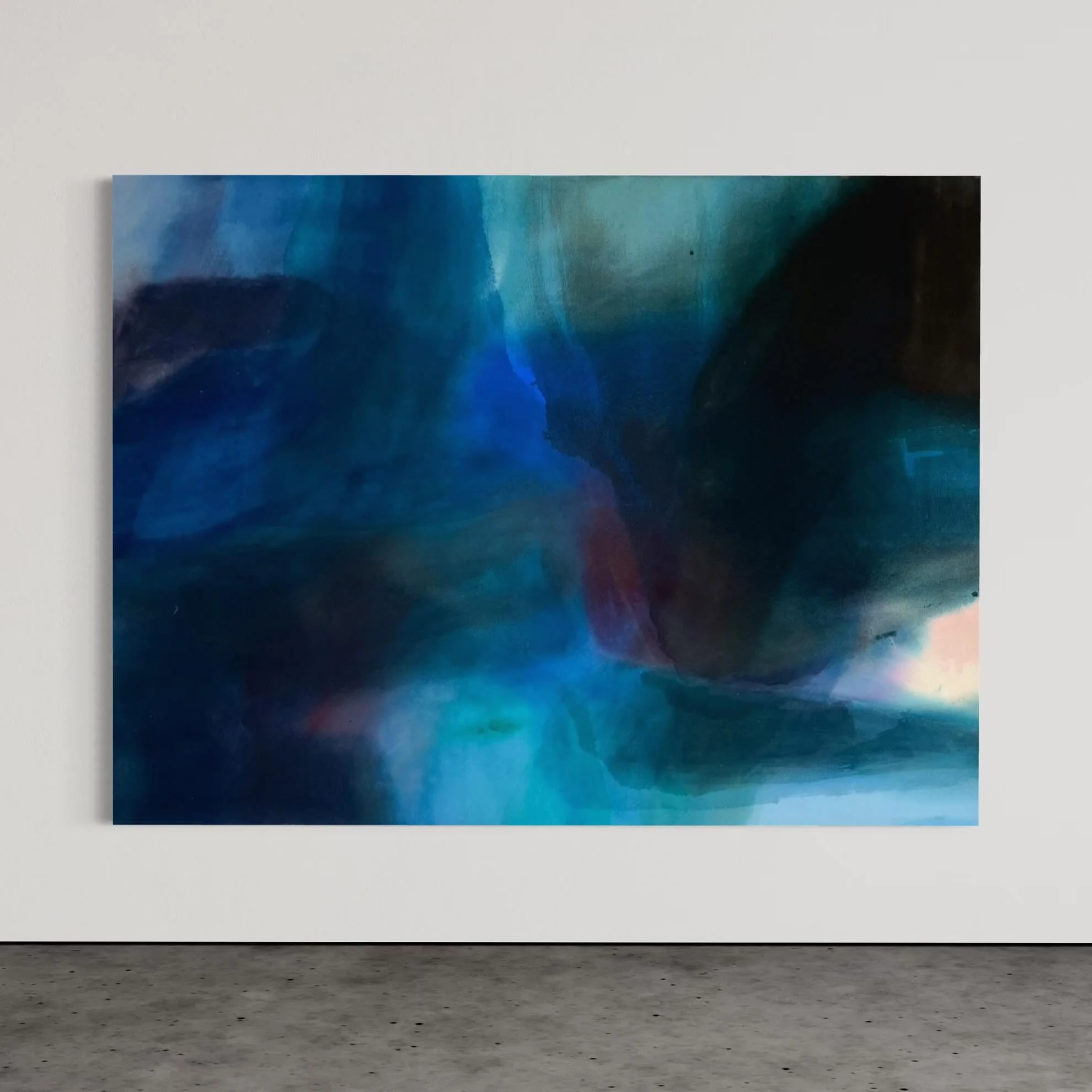 &lsquo;The only thing to consecrate&rsquo; 
36 in x 48 in
acrylic on raw canvas
.
of of my favorite pieces up right now in the store 💙 find more painting details on alexagrambush.com