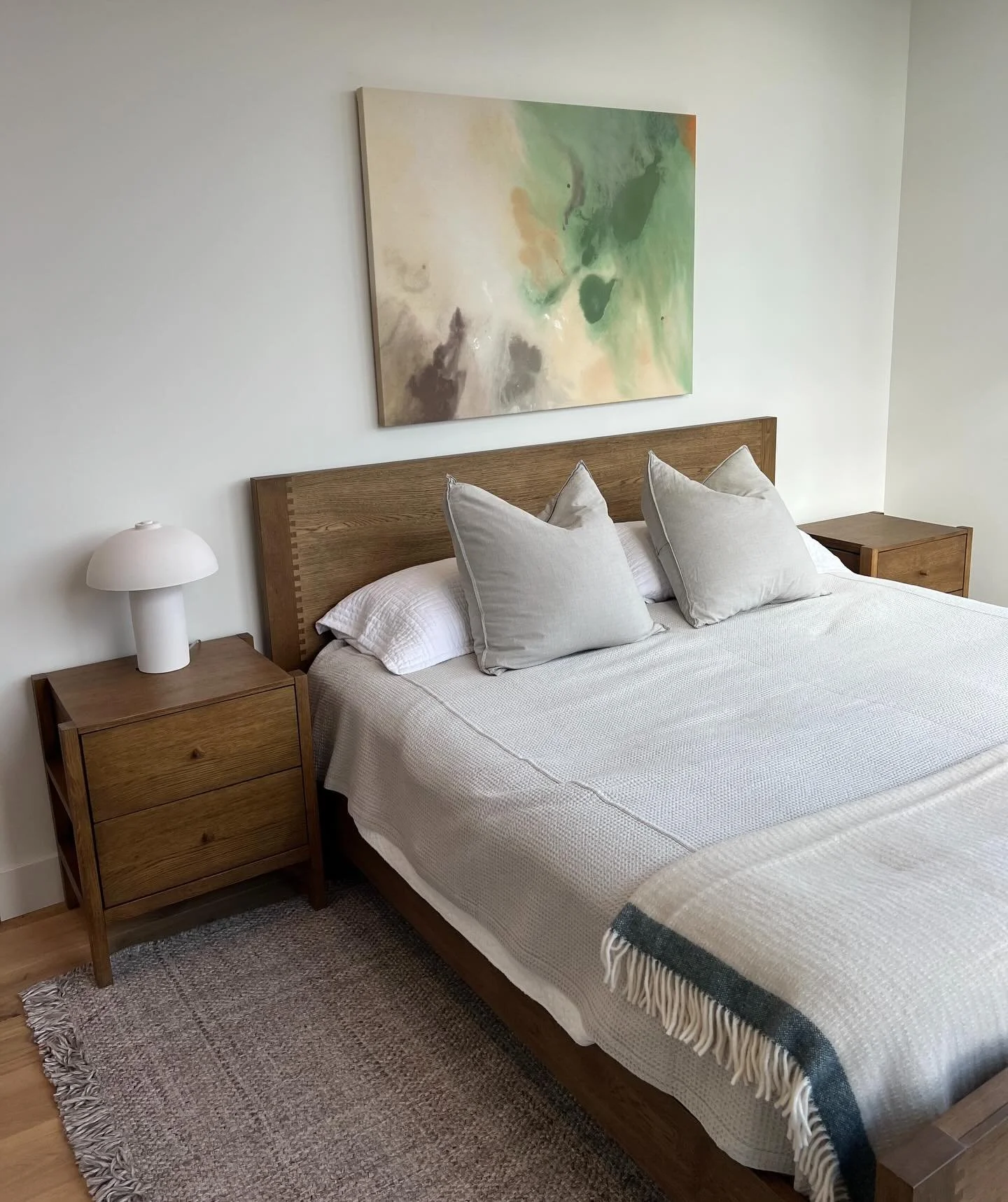 111 State St. 🤍 grateful to stage this gorgeous new condo with some of my work ! these paintings are available on alexagrambush.com 🤍