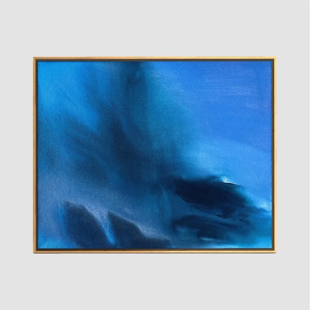 &lsquo;Deep are the waters that run though you&rsquo;
2026
16 in x 20 in
acrylic on raw canvas 
.
One of 10 new pieces going up in @cookshouse tomorrow ! find them online at alexagrambush.com