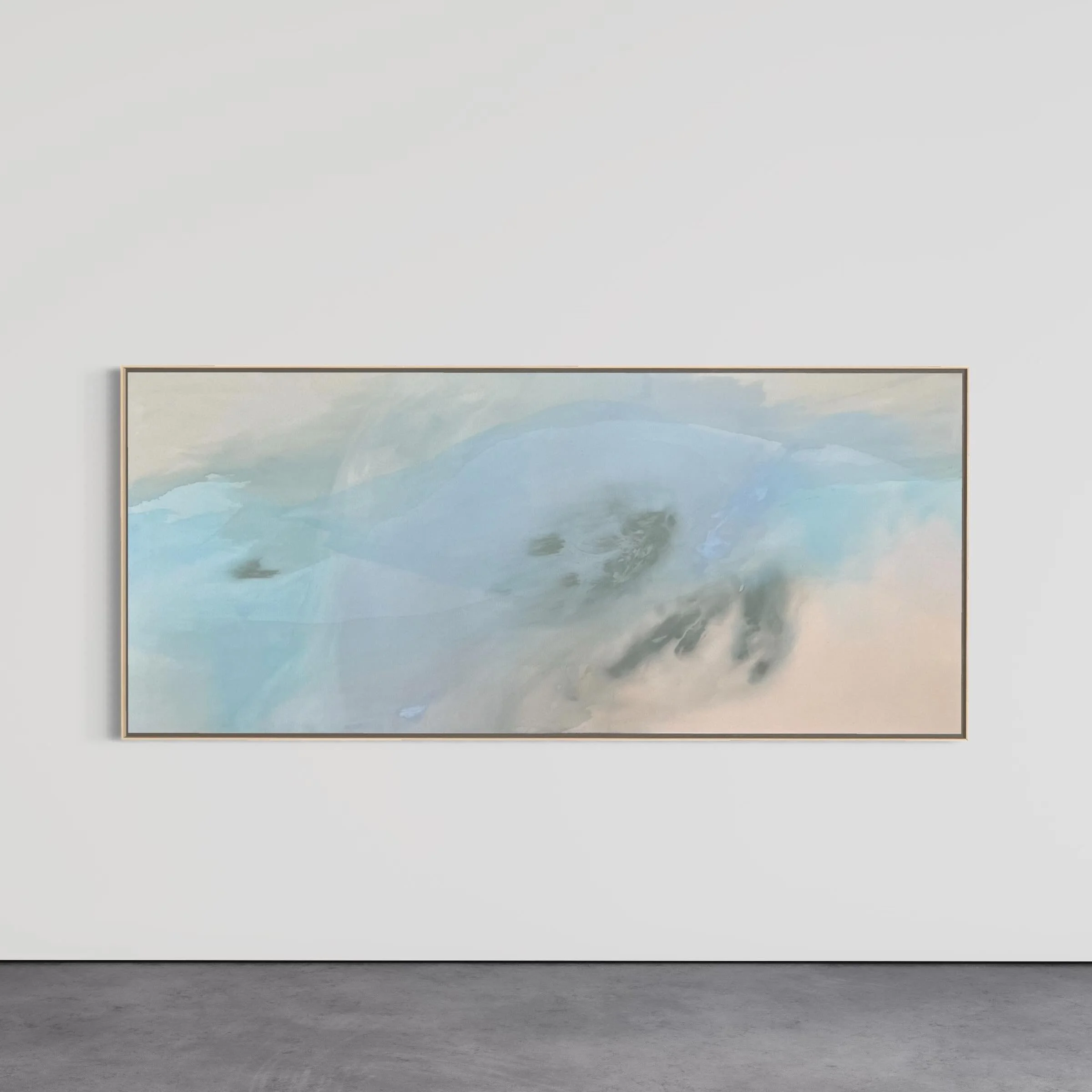 &lsquo;I&rsquo;ll meet you there&rsquo;
32 in x 74 in
acrylic on raw canvas
.
on view and available at @cookshouse and alexagrambush.com 🤍
I can feel the Bay wrap around me in this painting 🫂🤲🏼