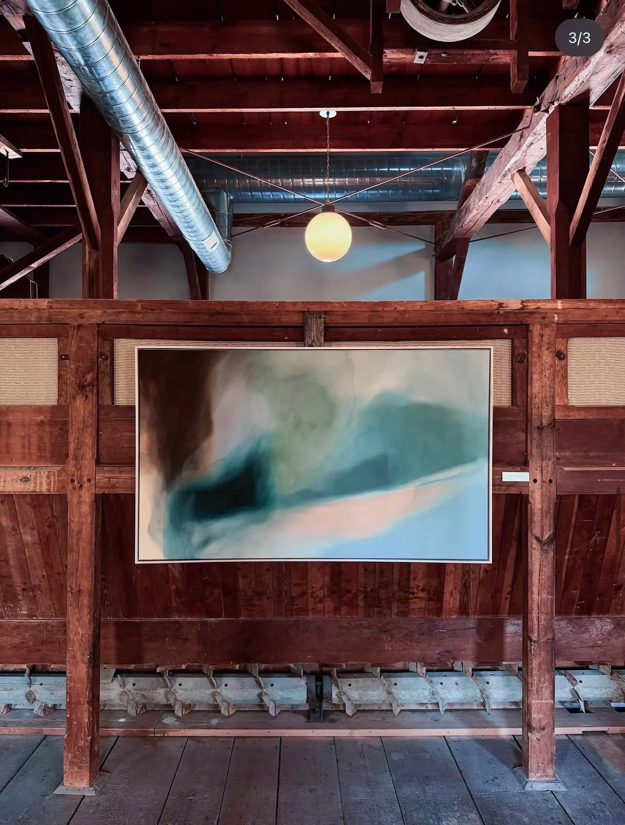 &lsquo;Tears of awe flow back to the river that inspired them&rsquo;
36 in x 60 in
acrylic on raw canvas 
.
on view and available at @themillglenarbor and alexagrambush.com 💧