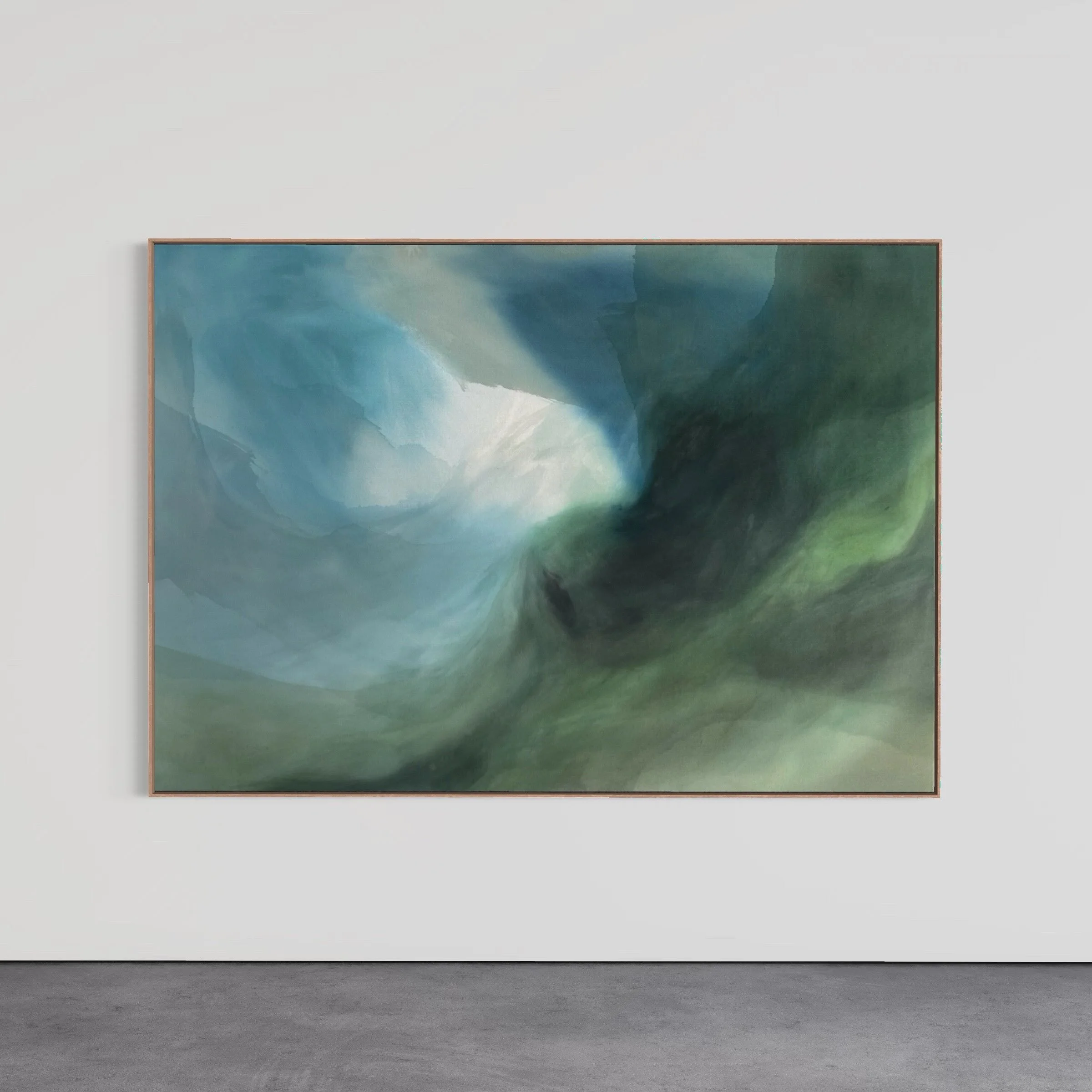 &lsquo;Where the edges of self blend with nature&rsquo;
42 in x 60 in
commission for anne + dodd