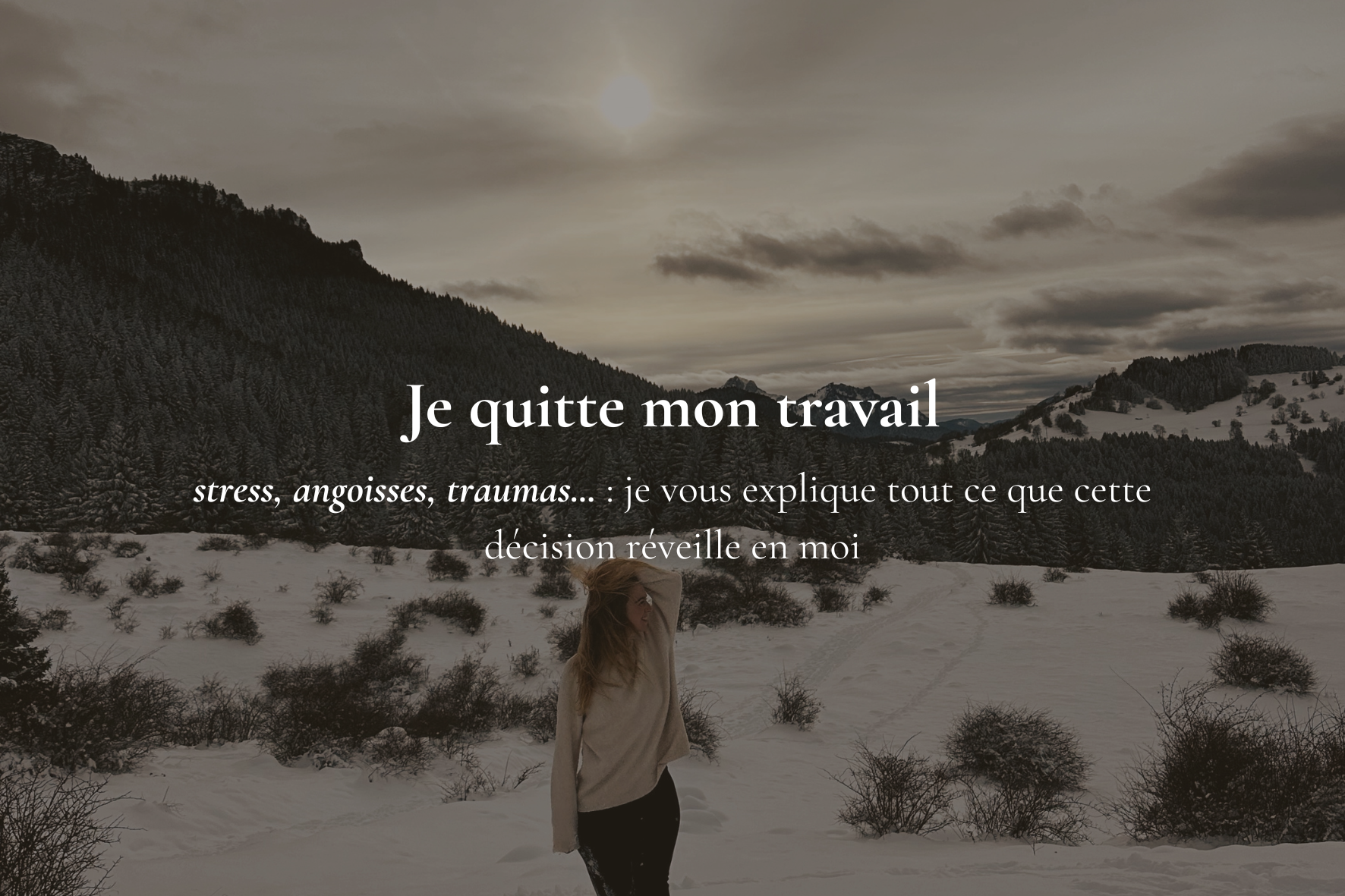 Je quitte mon travail