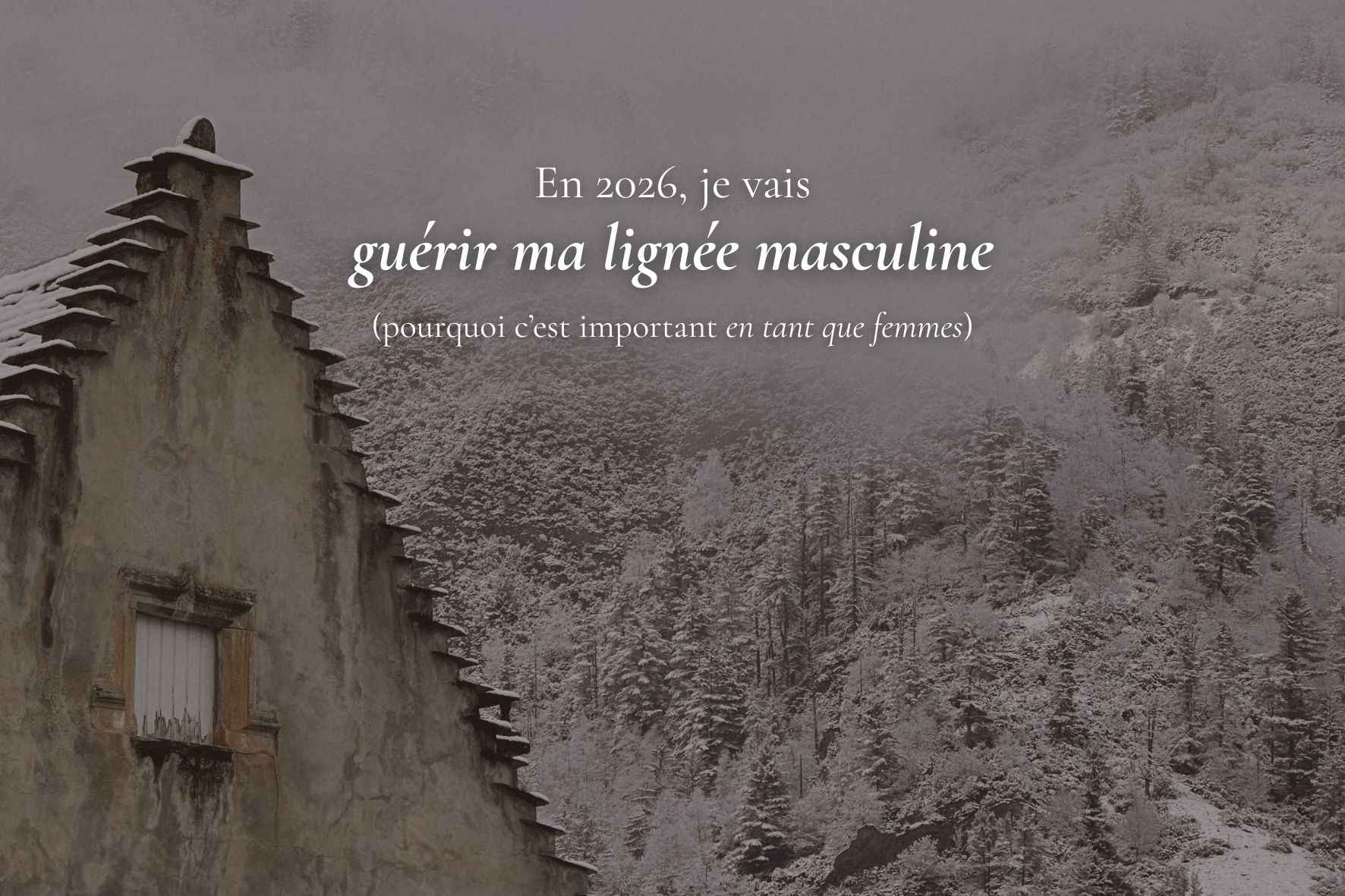 En 2026, je vais guérir ma lignée masculine