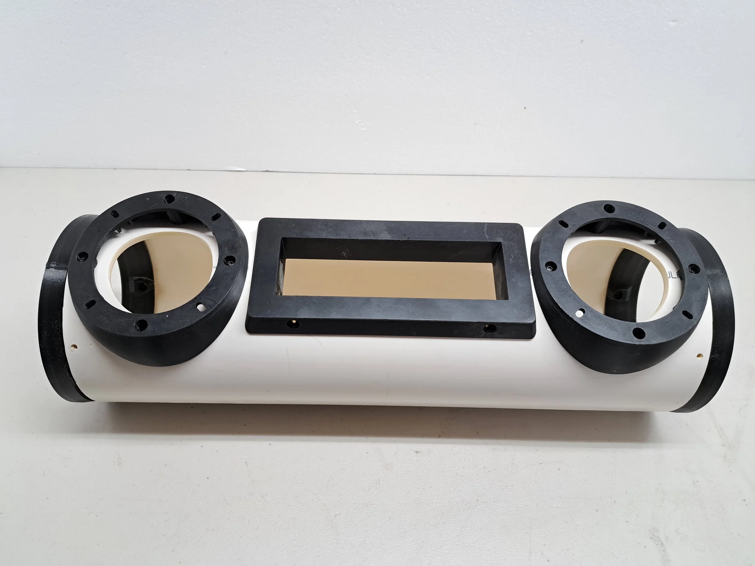 Motorcycle Bedroll Kit 6" machined tube speaker head unit  assembled