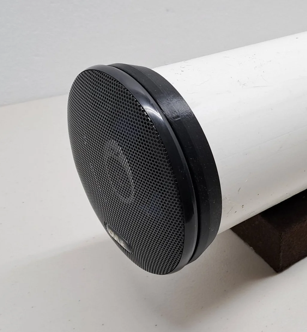 Motorcycle bedroll speaker  4" baffle