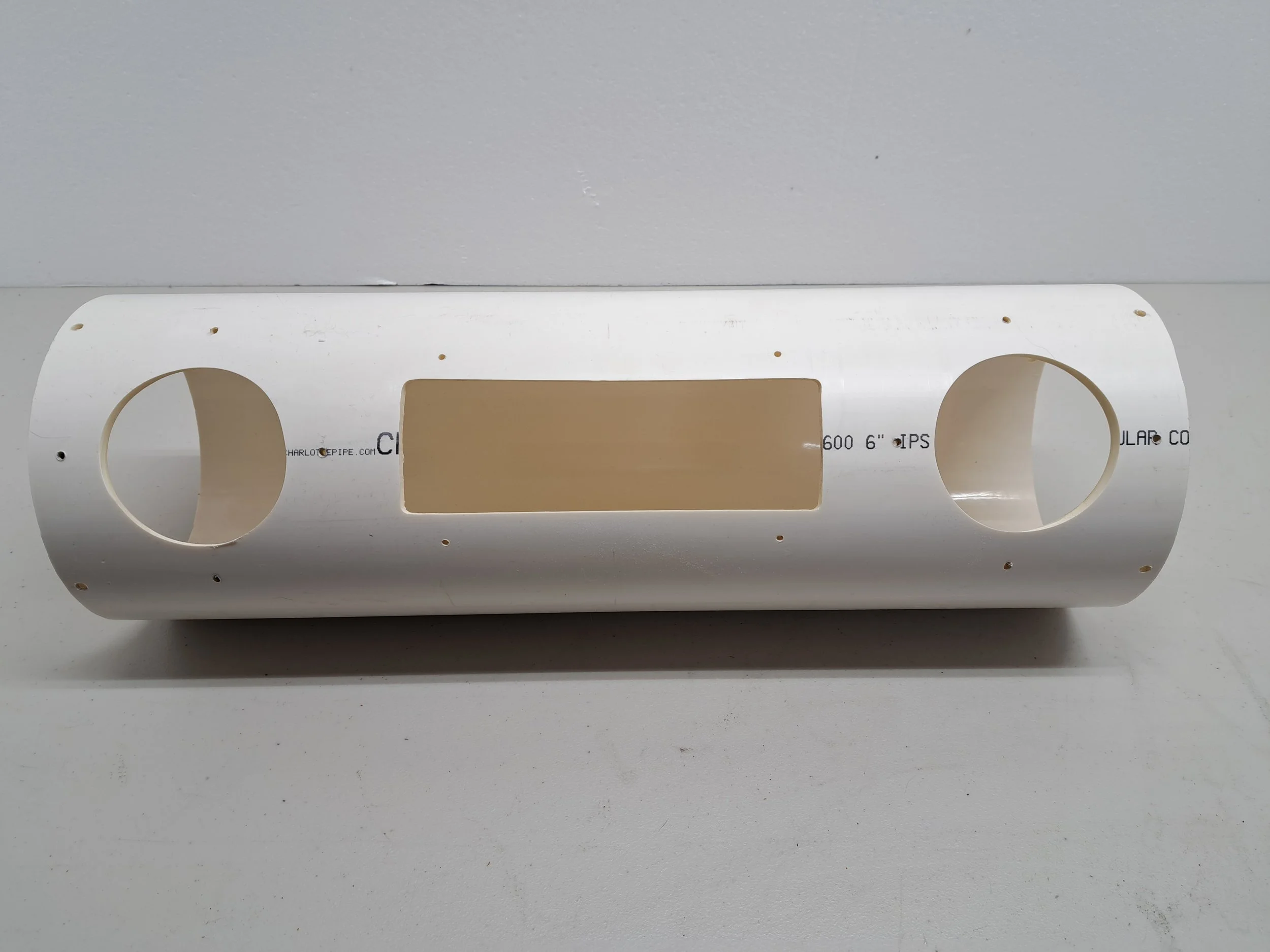 machined tube 6" pvc pods head unit