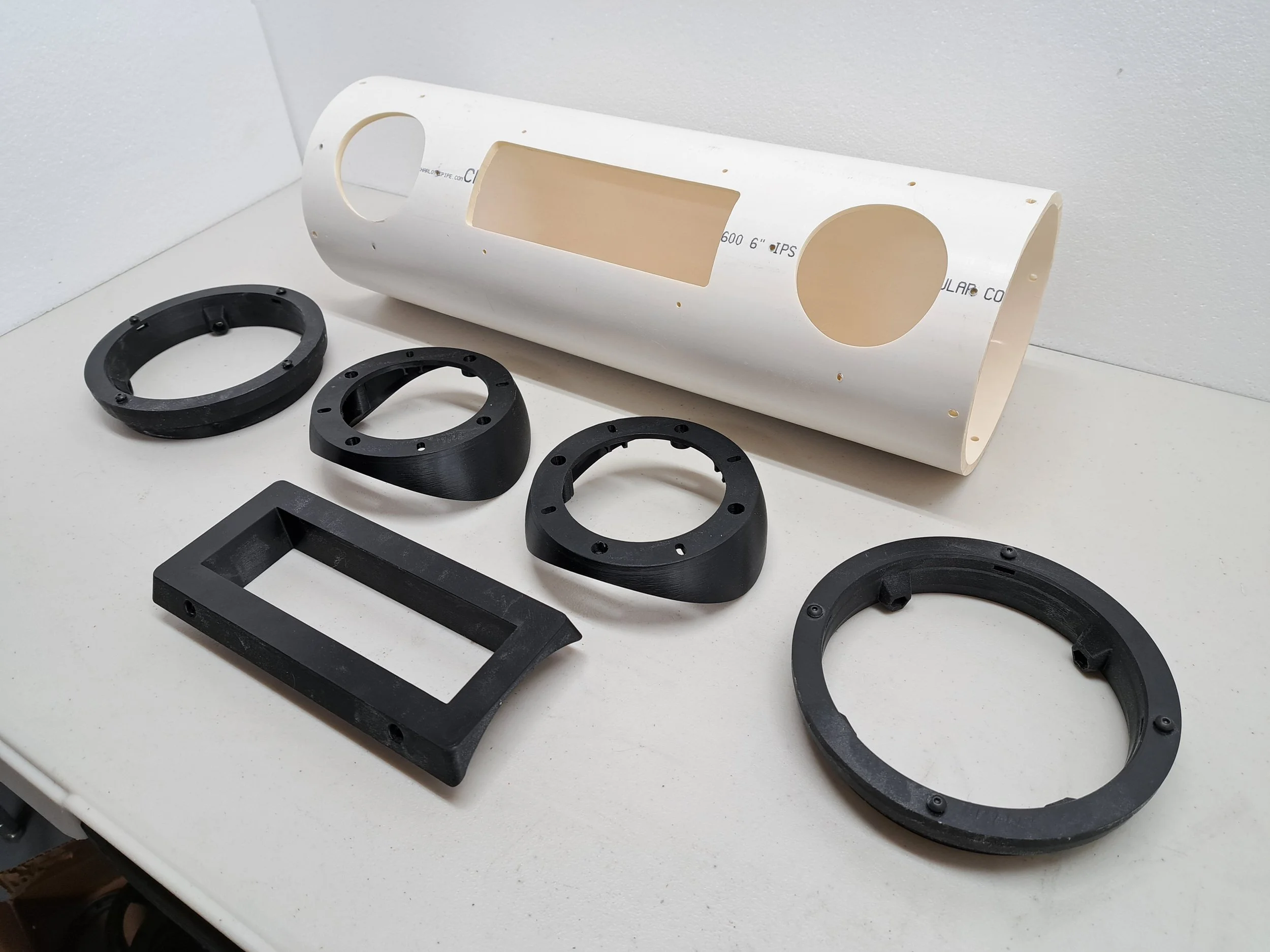 Bedroll Speaker Kit 6" machined tube speaker head unit  mounts