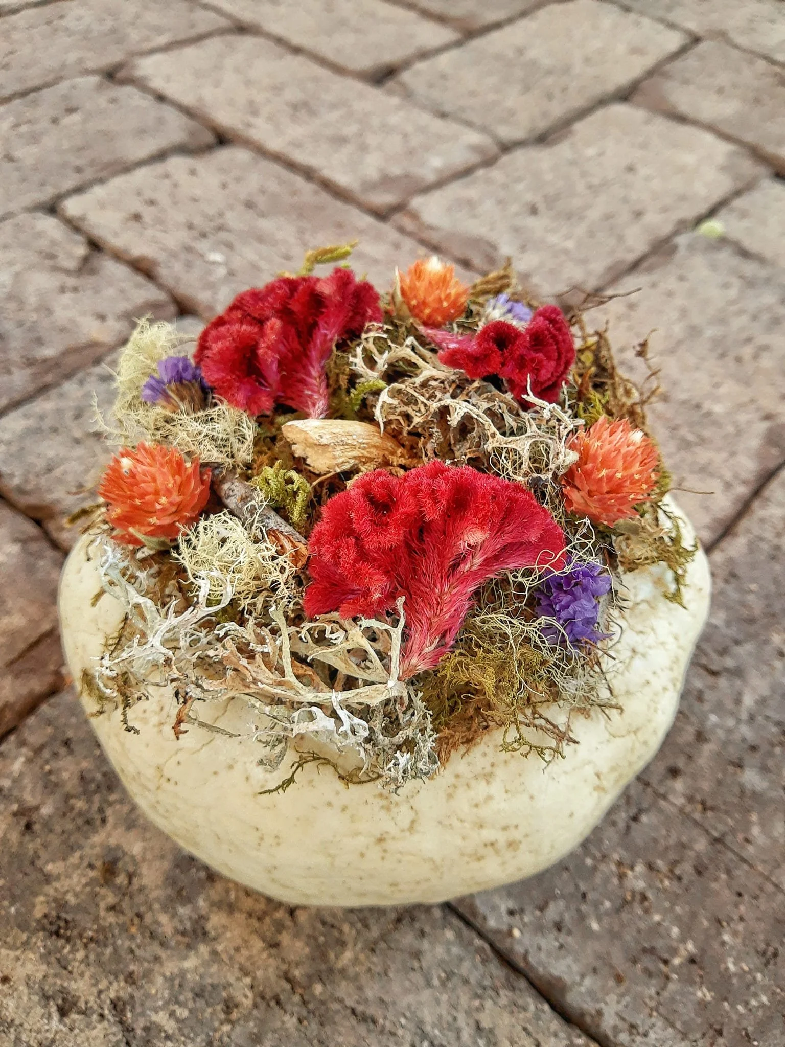 Dried Floral Pumpkin Crafting