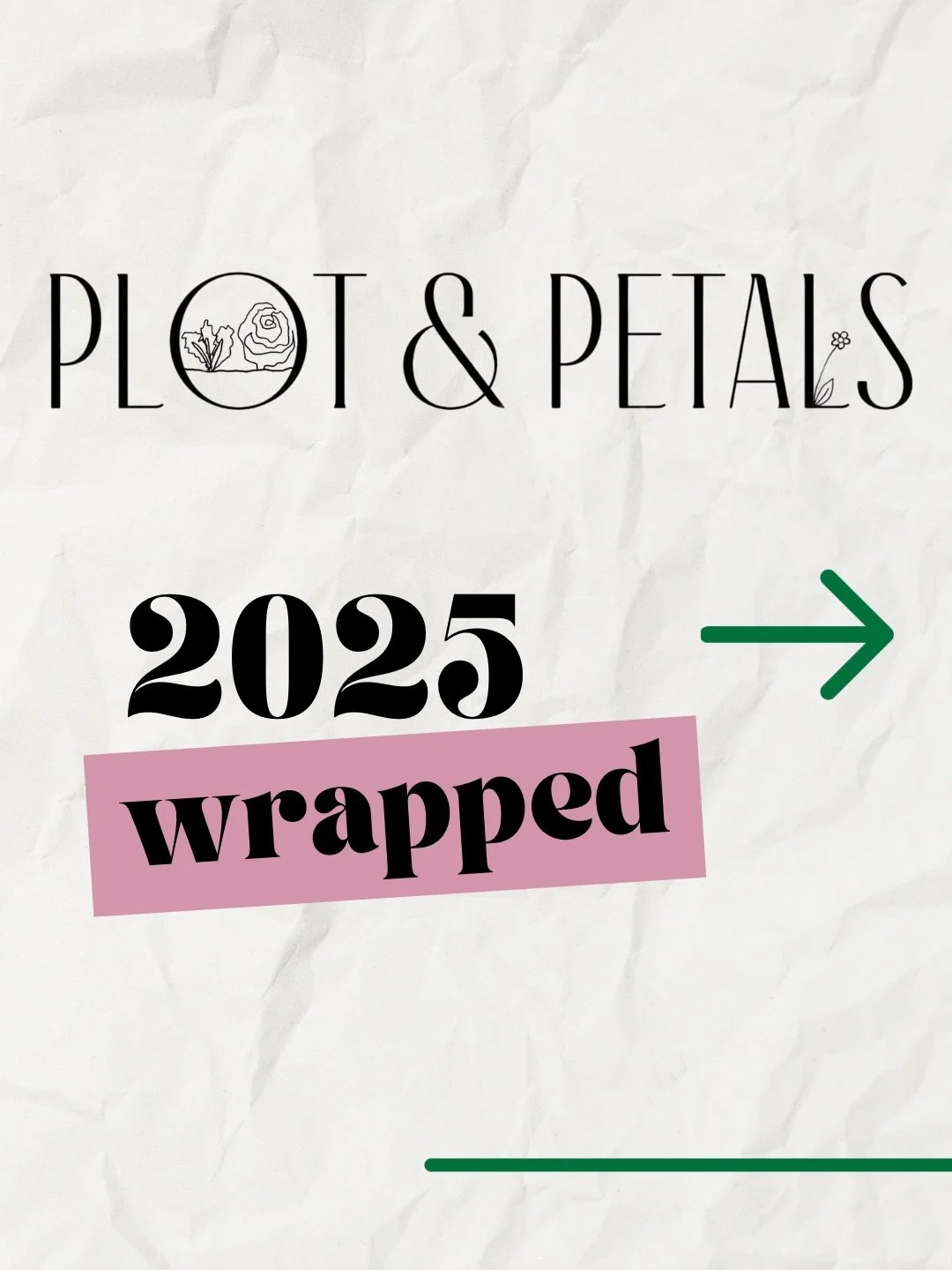 It&rsquo;s that time of year #spotifywrapped is here&hellip; oh sorry, I mean Plot &amp; Petals wrapped. 

I&rsquo;d love to hear your gardening highlights of 2025! 

#gardengram #spotifywrapped2025 #growyourown