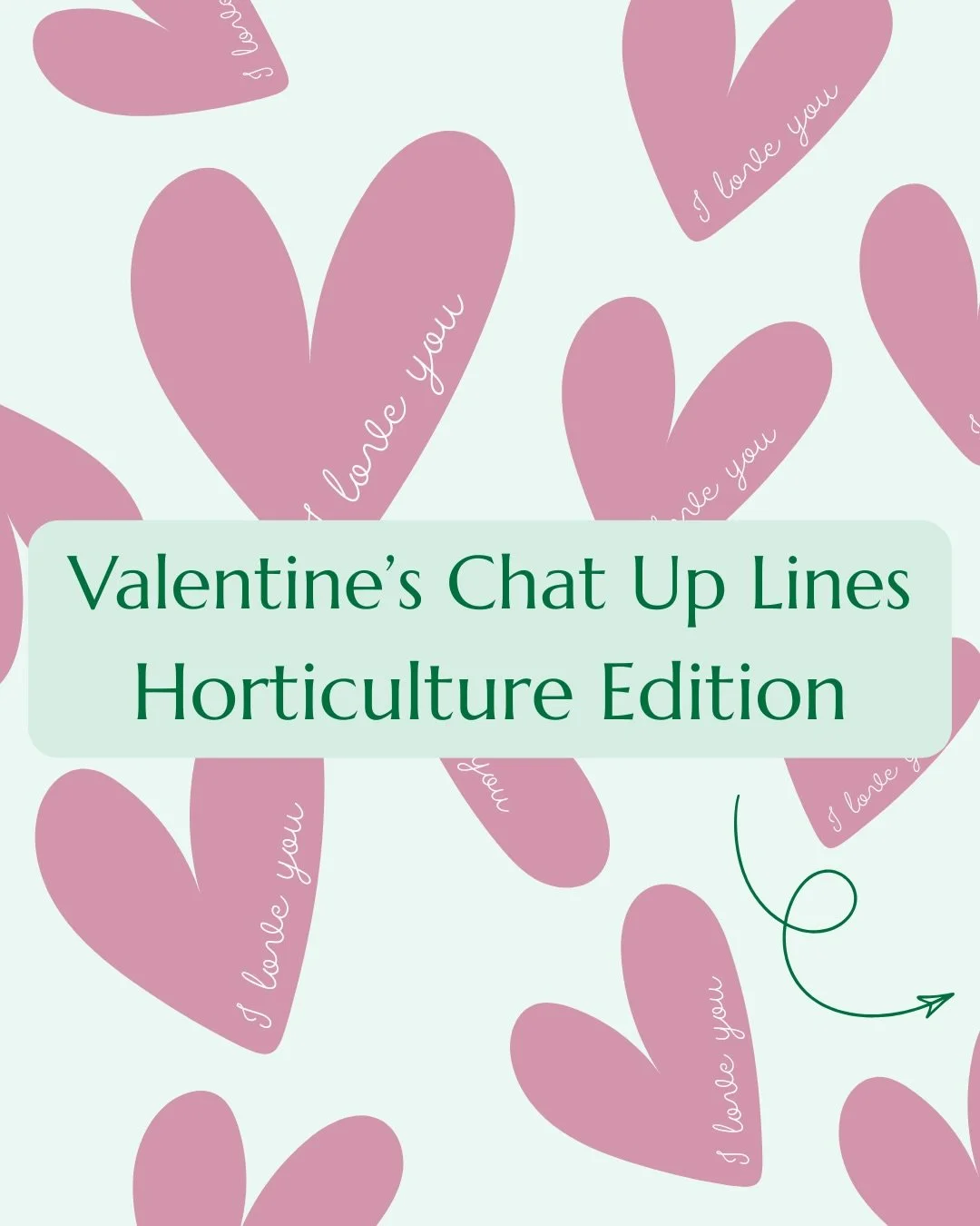 A little bit of fun in the run up to Valentine&rsquo;s Day. Chat up lines for people whose love language is compost 💚 The last one is my personal favourite. 

Note: as an eternally single gal I cannot vouch for the effectiveness of these lines 😬