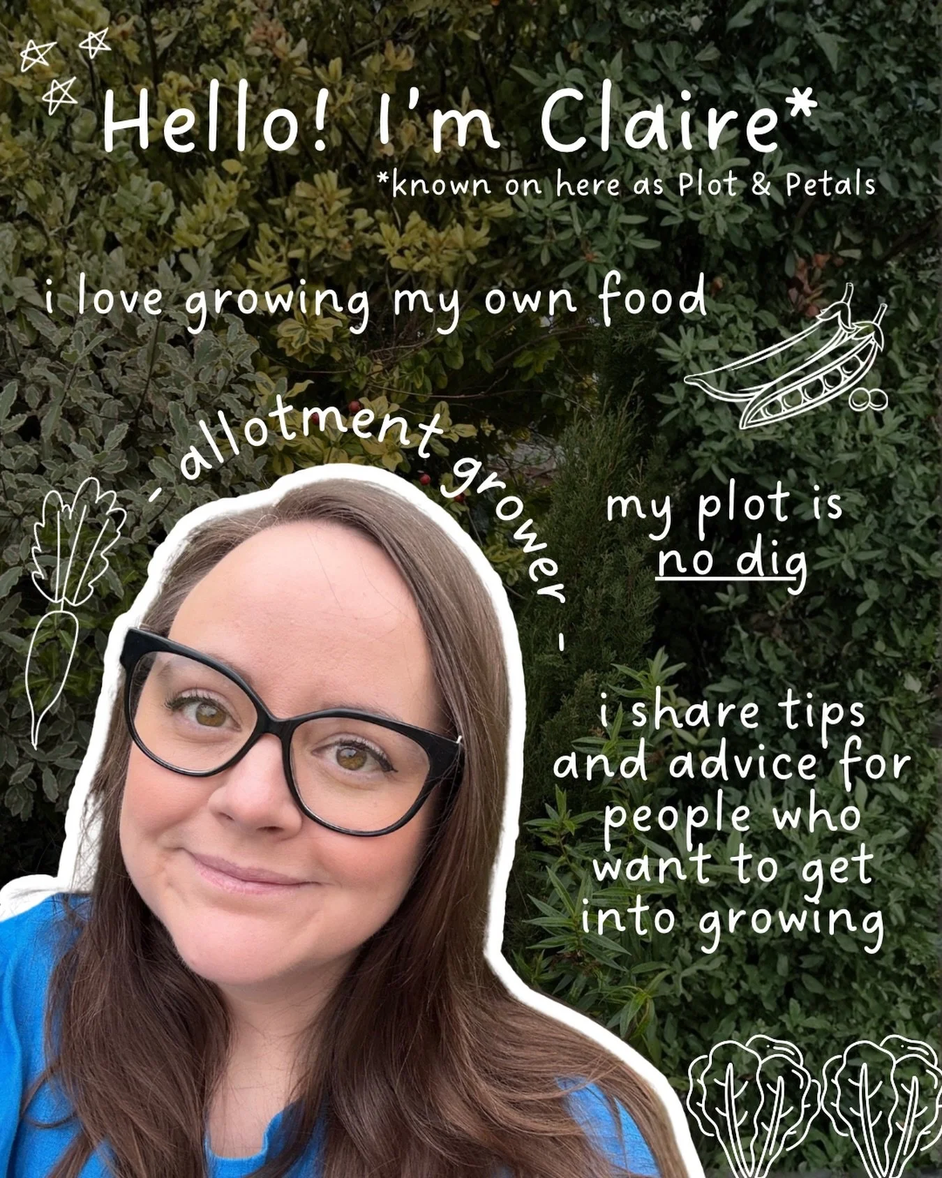 Hi everyone! I&rsquo;m Claire.

Welcome to Plot &amp; Petals.

I love to grow my own food and my aim is to make it as easy as possible for you to grow your own too!

Join me for beginner growing tips, allotment adventures, inspirational gardens and f
