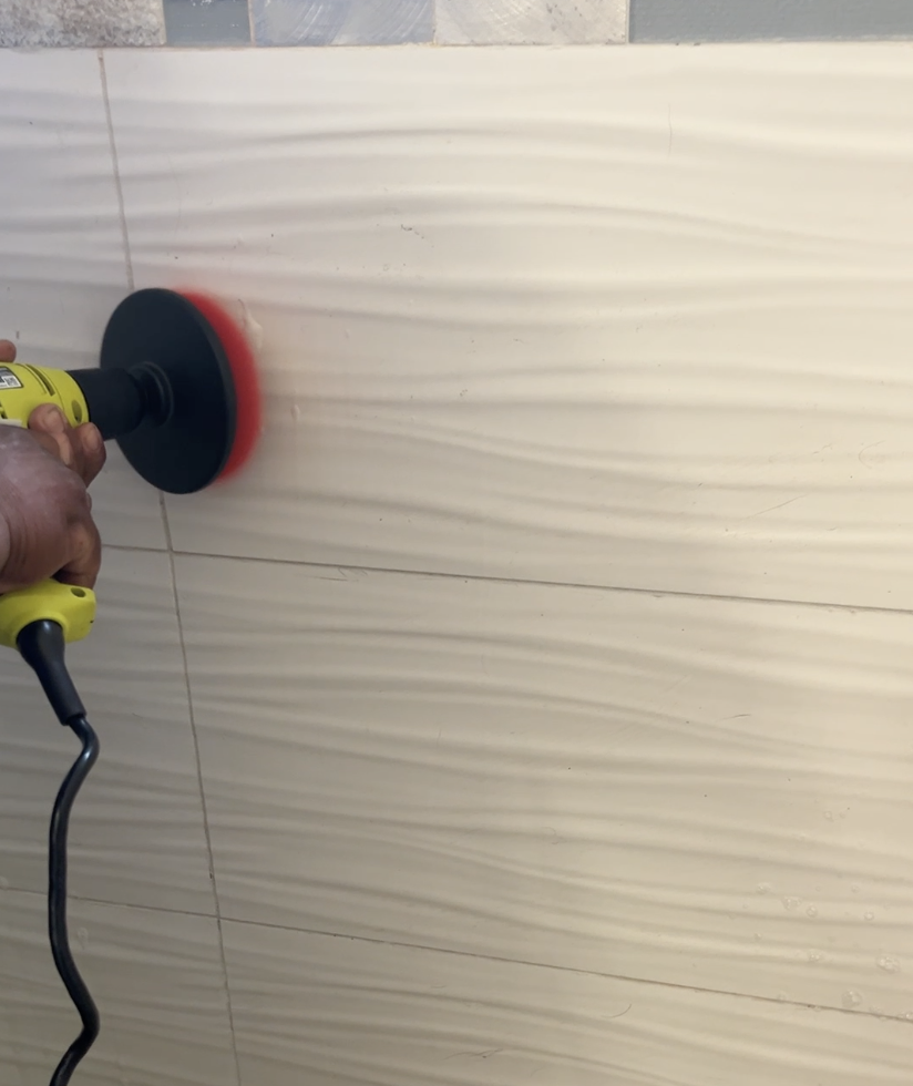 Shower Tile cleaning
