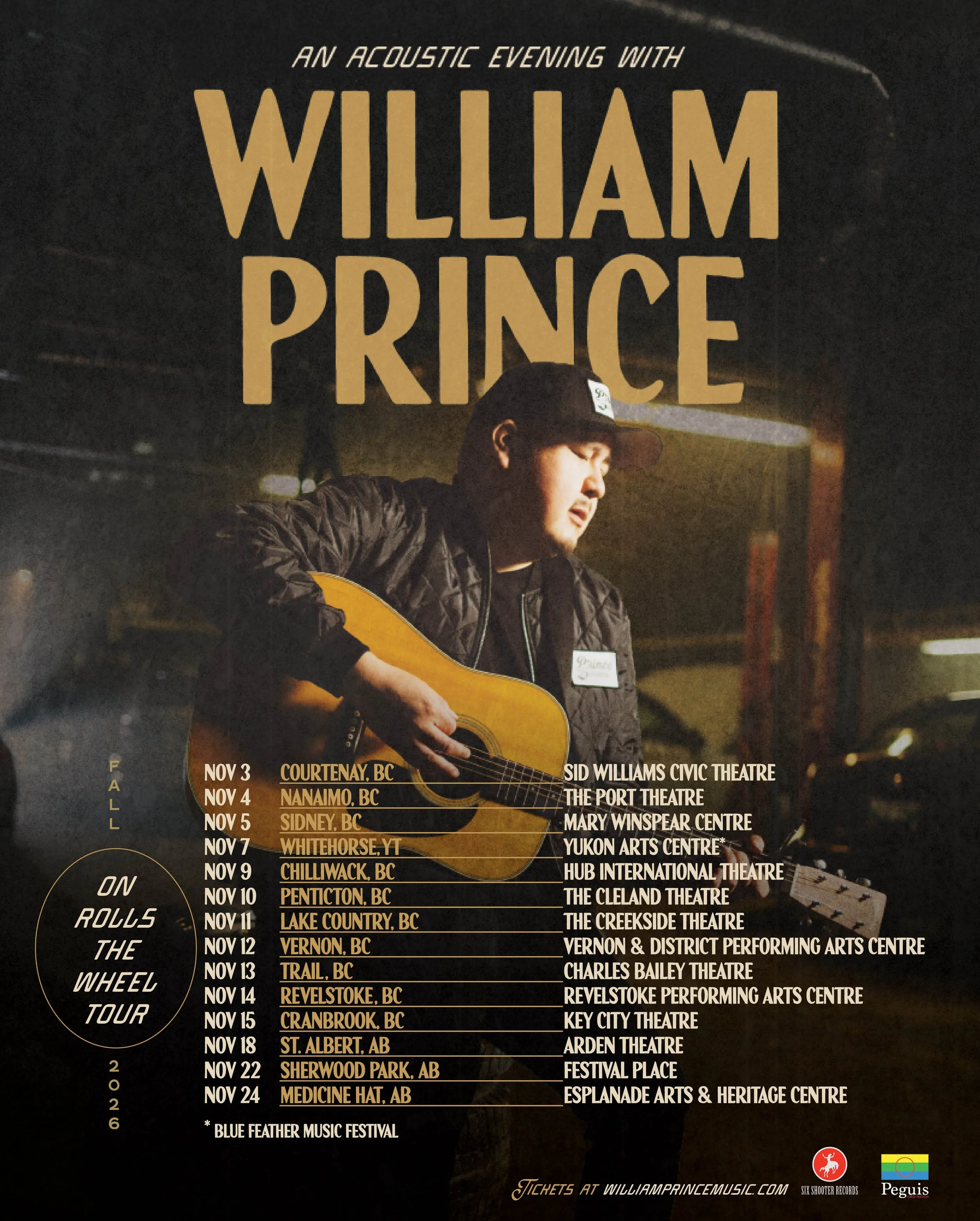 William Prince Announces On Rolls the Wheel Tour&nbsp;