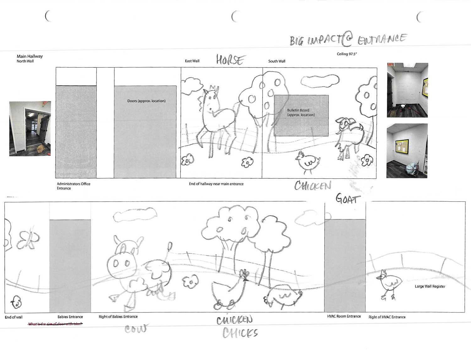 Artwork was sketched to-scale