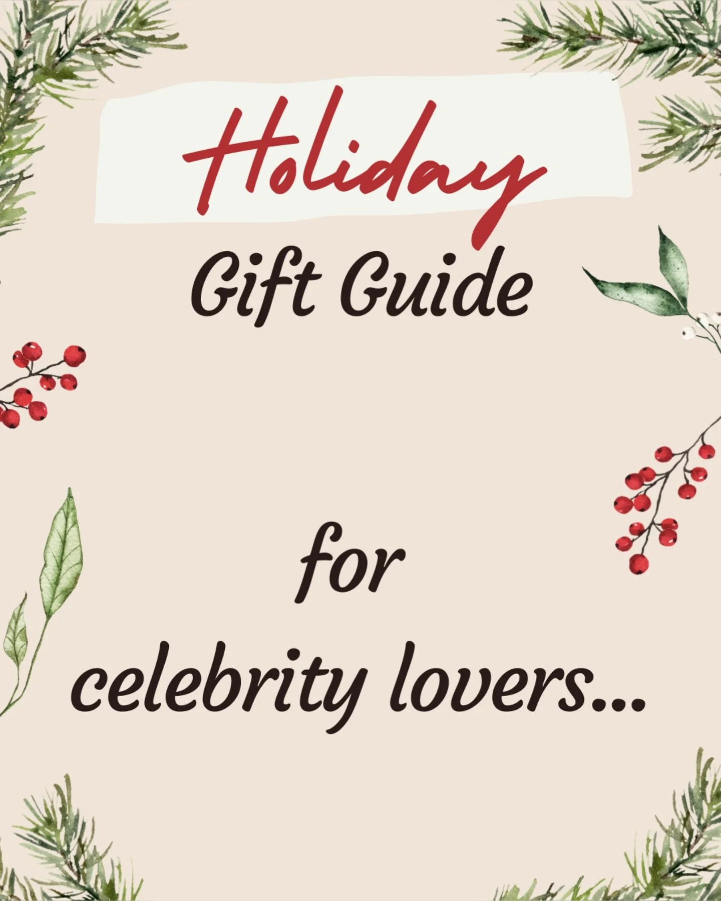 🎄THE ULTIMATE CHRISTMAS GIFT GUIDE! 🎄

WOW your family with one of our signature celebrity Christmas items. 

Share with the celebrity lovers in your life!

#christmas #giftguide #celebrity