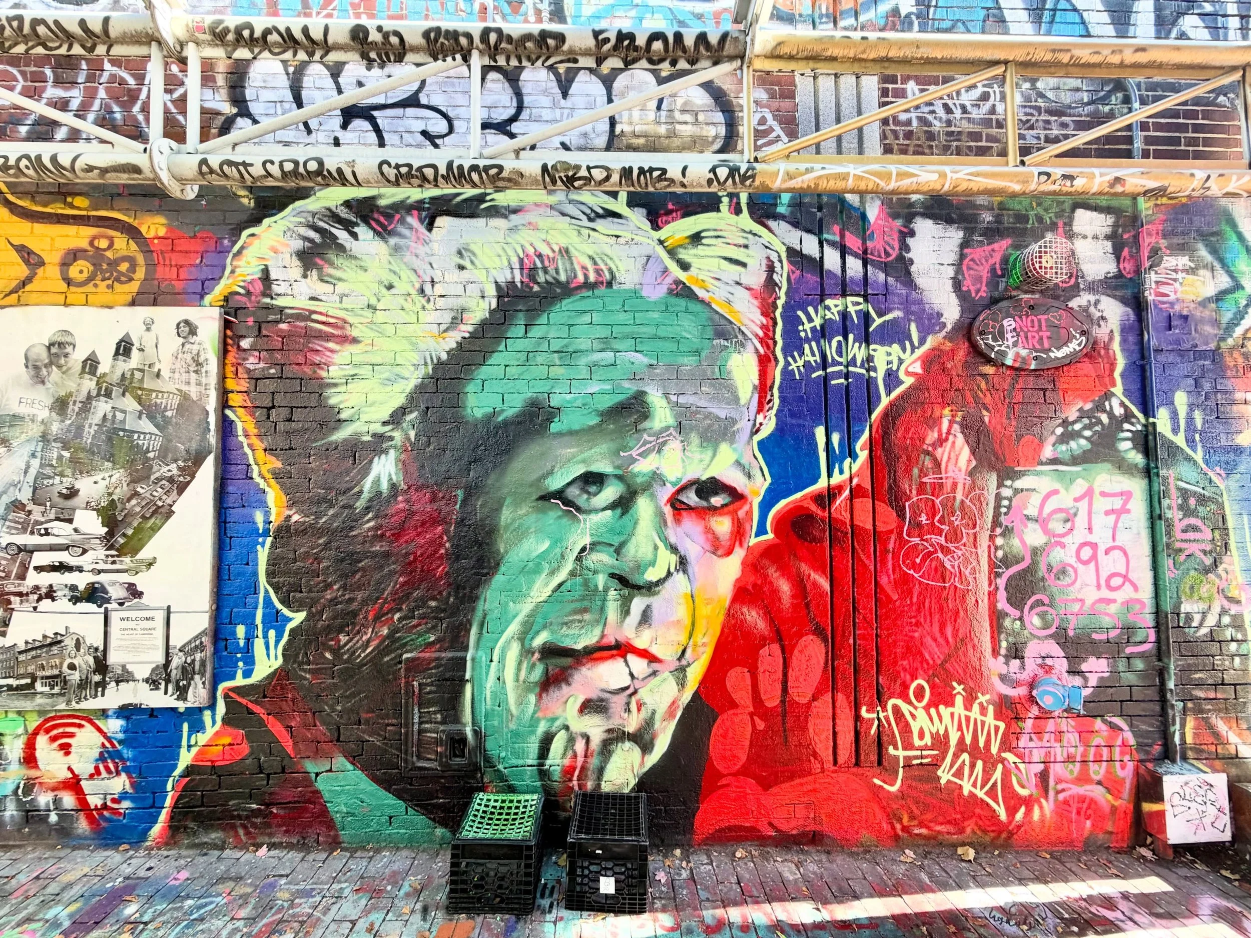 Guess what I&rsquo;m watching later?  Saw this last week (I think) in Graffitti Alley in Central Square&hellip; and now a revisit is a must.  Tis the season and Gary Oldman is never a miss.  Tag the artist in the comments so I can add the credit, if 