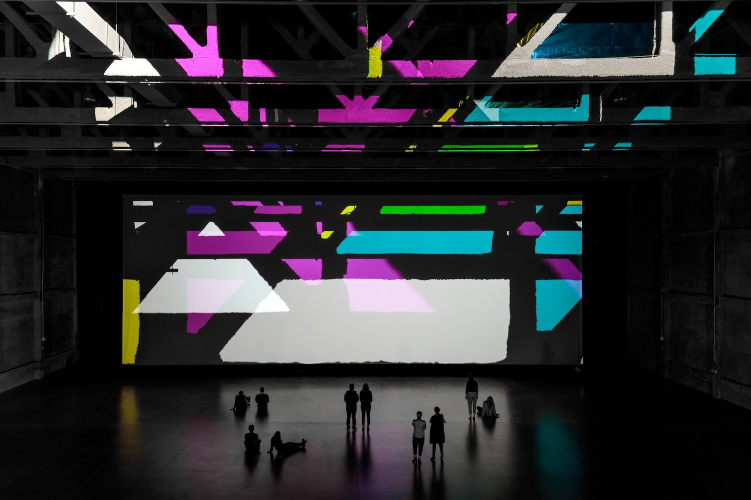 Installation view of Olafur Eliasson: Reality Projector, 2018. Courtesy Marciano Art Foundation. Photo: Joshua White/ JWPictures.com