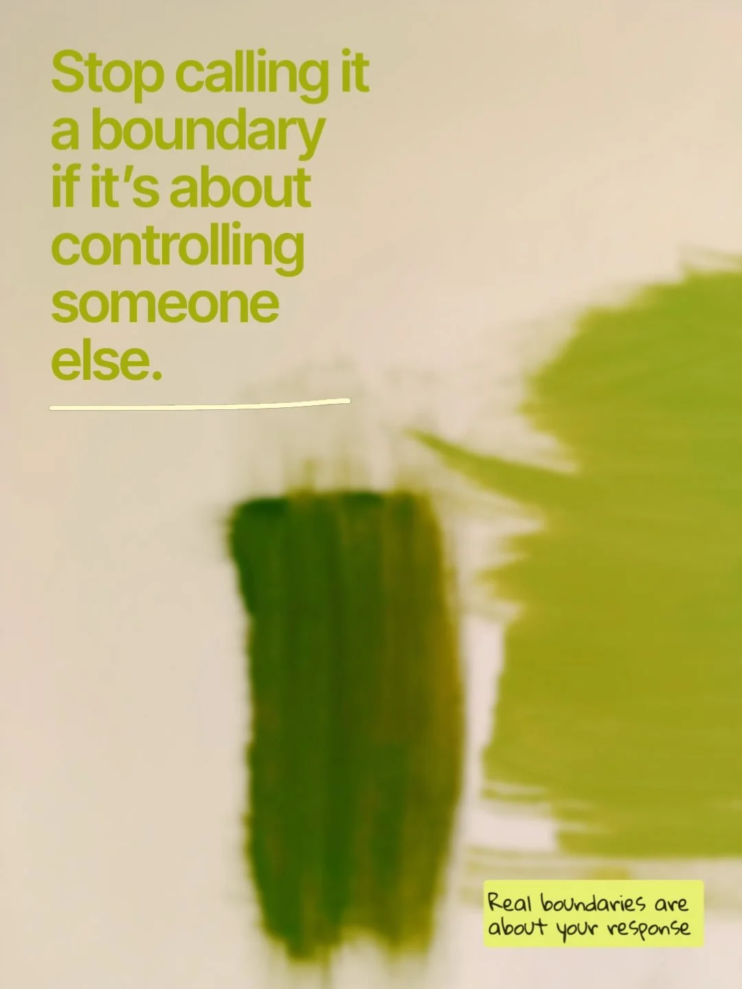 Boundaries get confusing fast&hellip; and we end up trying to control instead of communicate.

A simple reframe:
&ldquo;If this happens&hellip; then I will.&rdquo;

Same message.
Way more clarity.
Way more self-respect.

#boundaries 
#therapy 
#healt