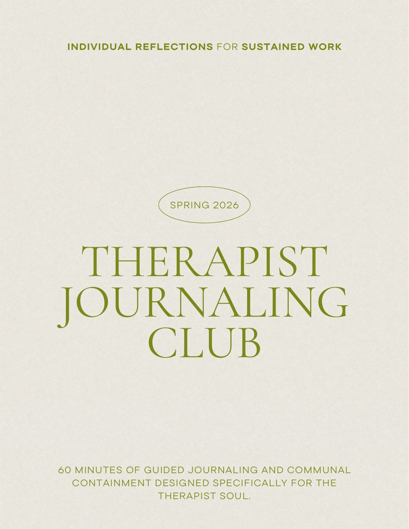 Therapist Journaling Club