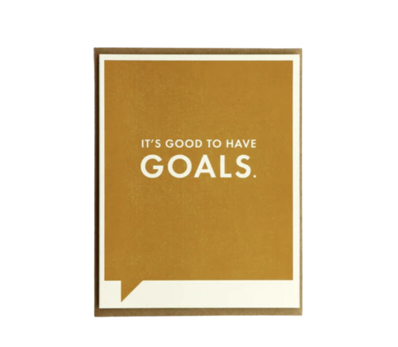 It's good to have goals. Frank & Funny