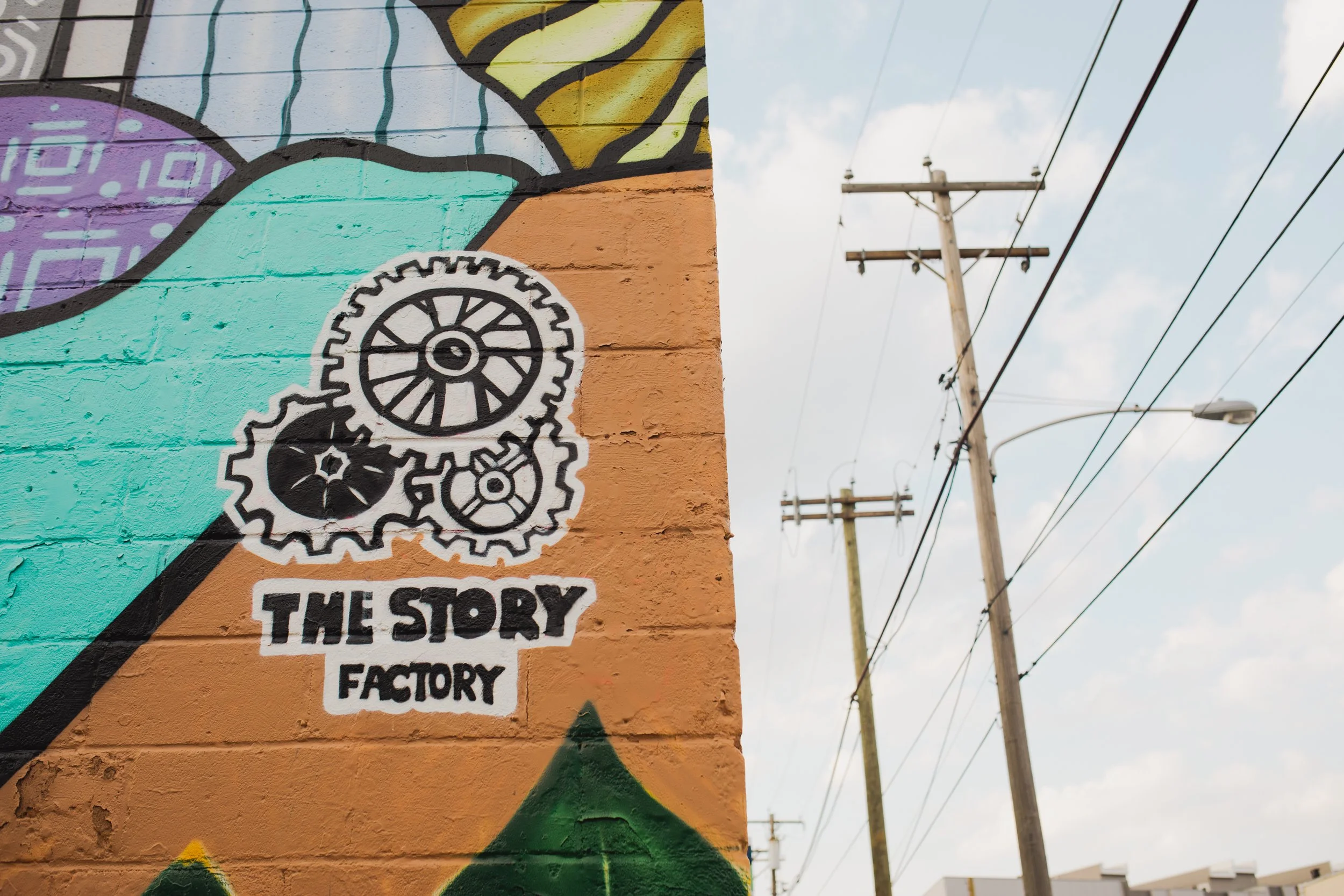 The corner of The Story Factory