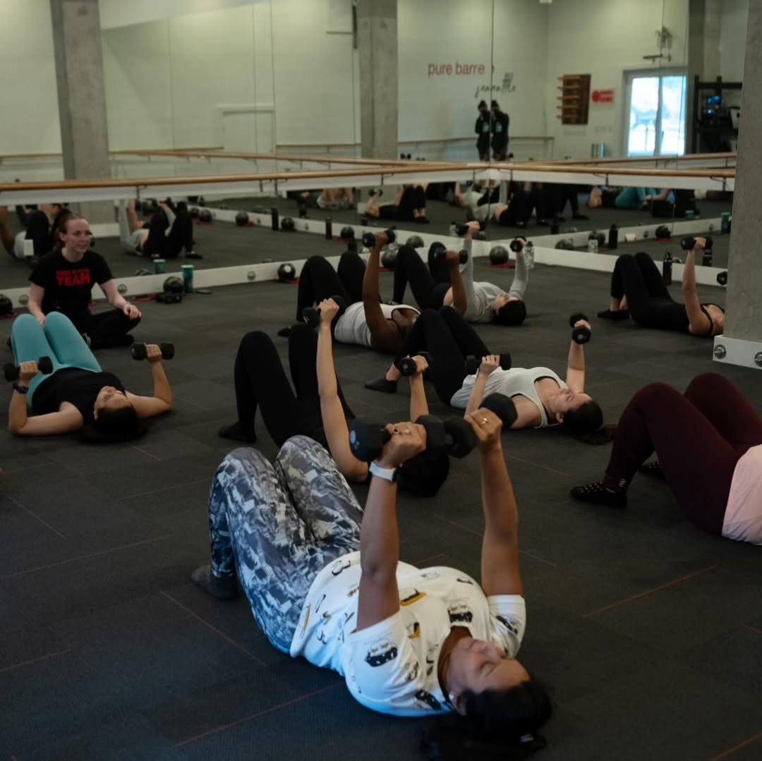 Throwback to last month’s @careerwomin x @purebarresea event! We had an amazing time sweating it out with a #barre workout. Did you know barre combines yoga, pilates, and ballet It’s the perfect way to connect and get fit together (6).jpg