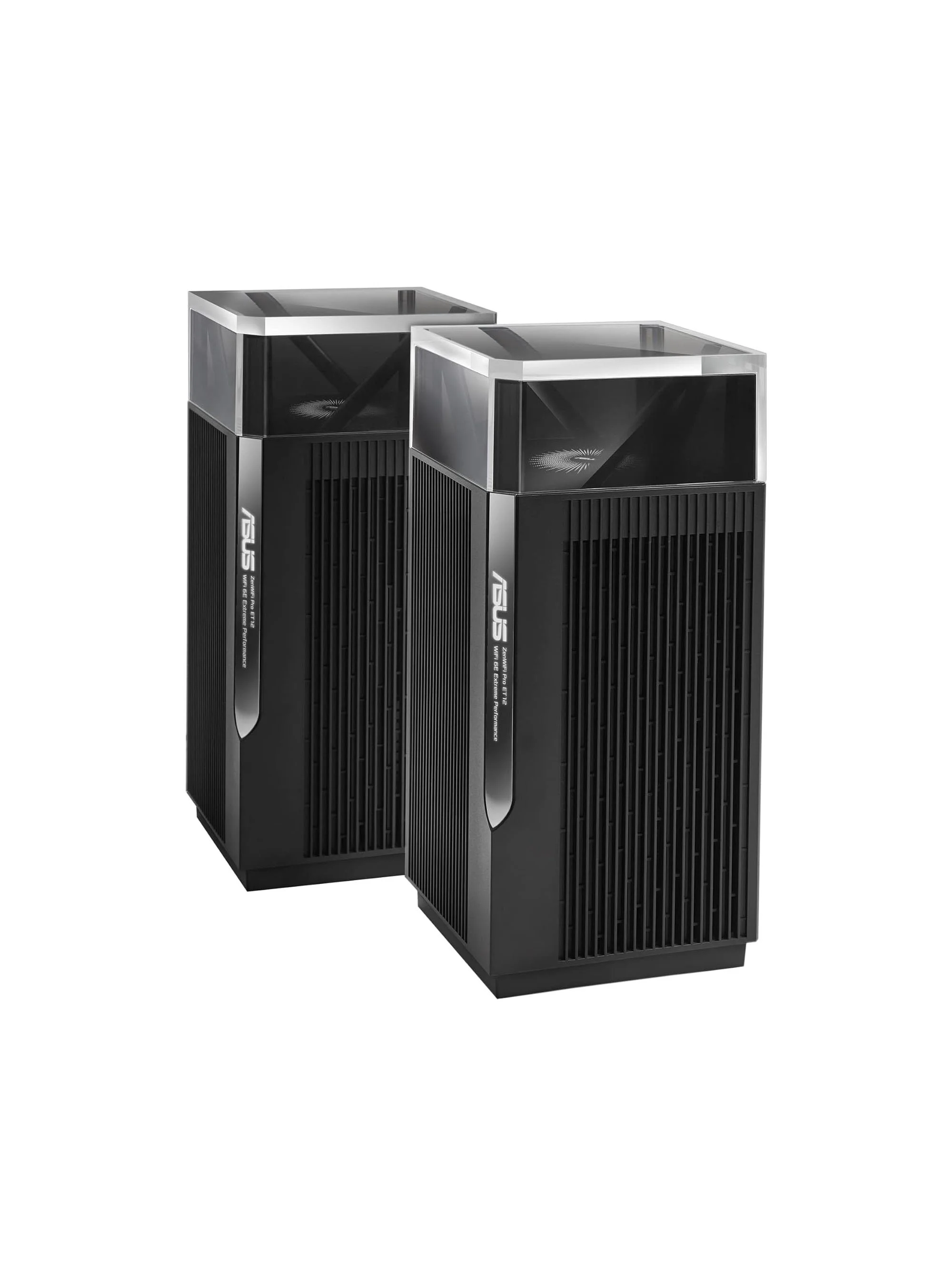 ASUS ZenWiFi Pro ET12 AXE11000 Tri-Band WiFi 6E Mesh System (2-Pack) – Up to 6000 sq ft Coverage, 6GHz Band, Dual 2.5G Ports, VPN, Parental Controls & Subscription-Free Security