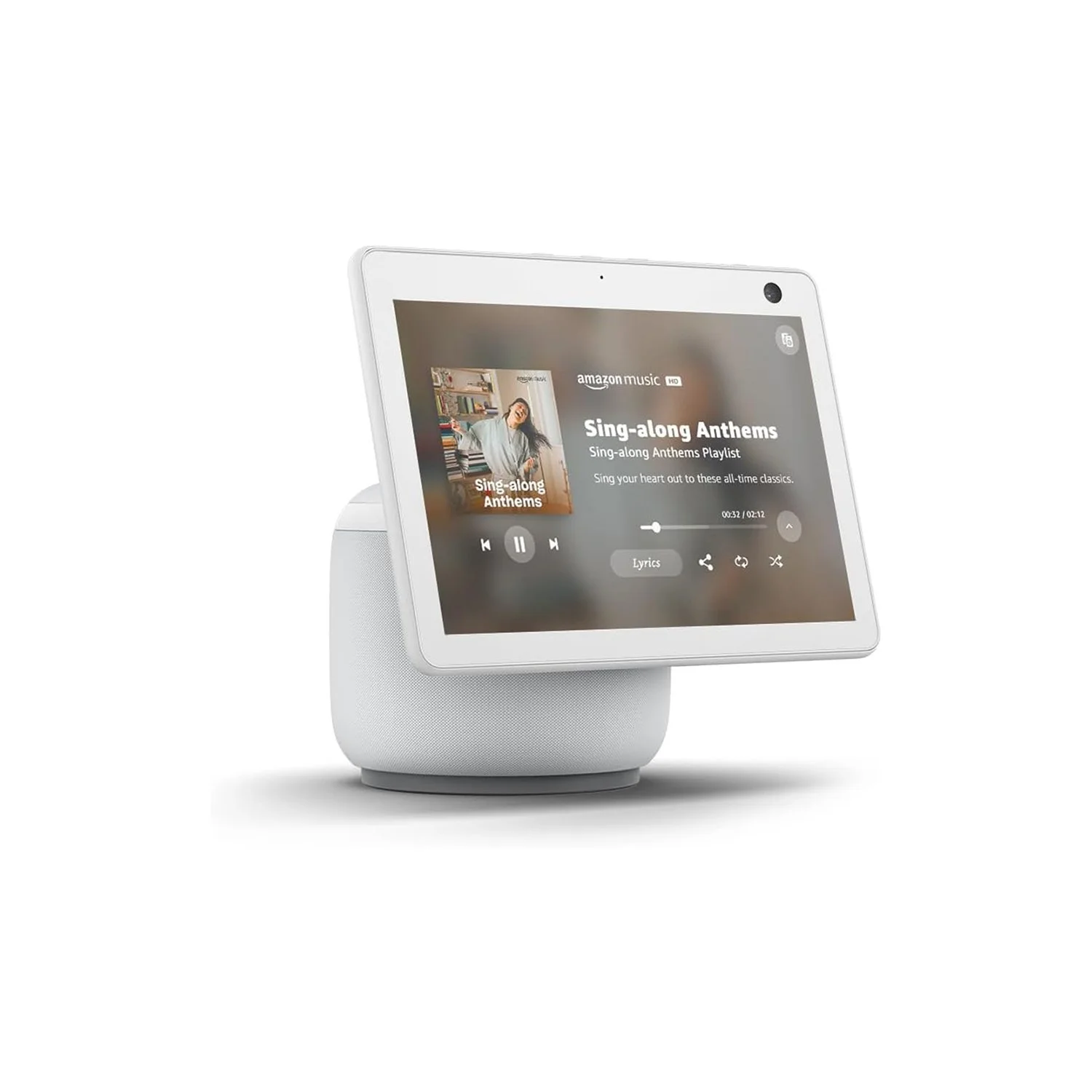Amazon Echo Show 10 (3rd Gen) – 10.1″ Rotating HD Smart Display with Alexa, 13 MP Auto-Framing Camera, Zigbee Hub