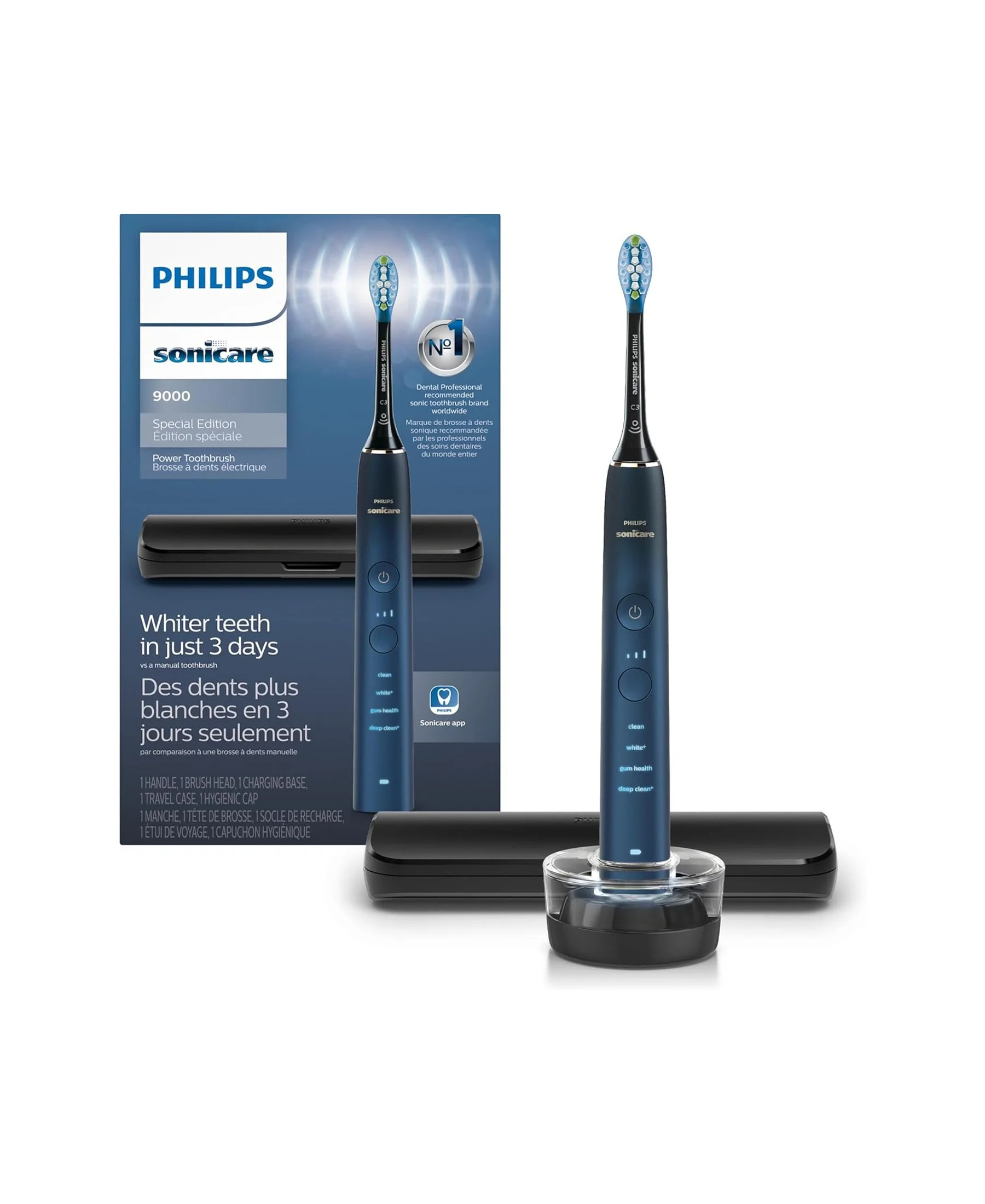 Philips Sonicare 9000 Special Edition Electric Toothbrush with Whitening & Gum Care Modes