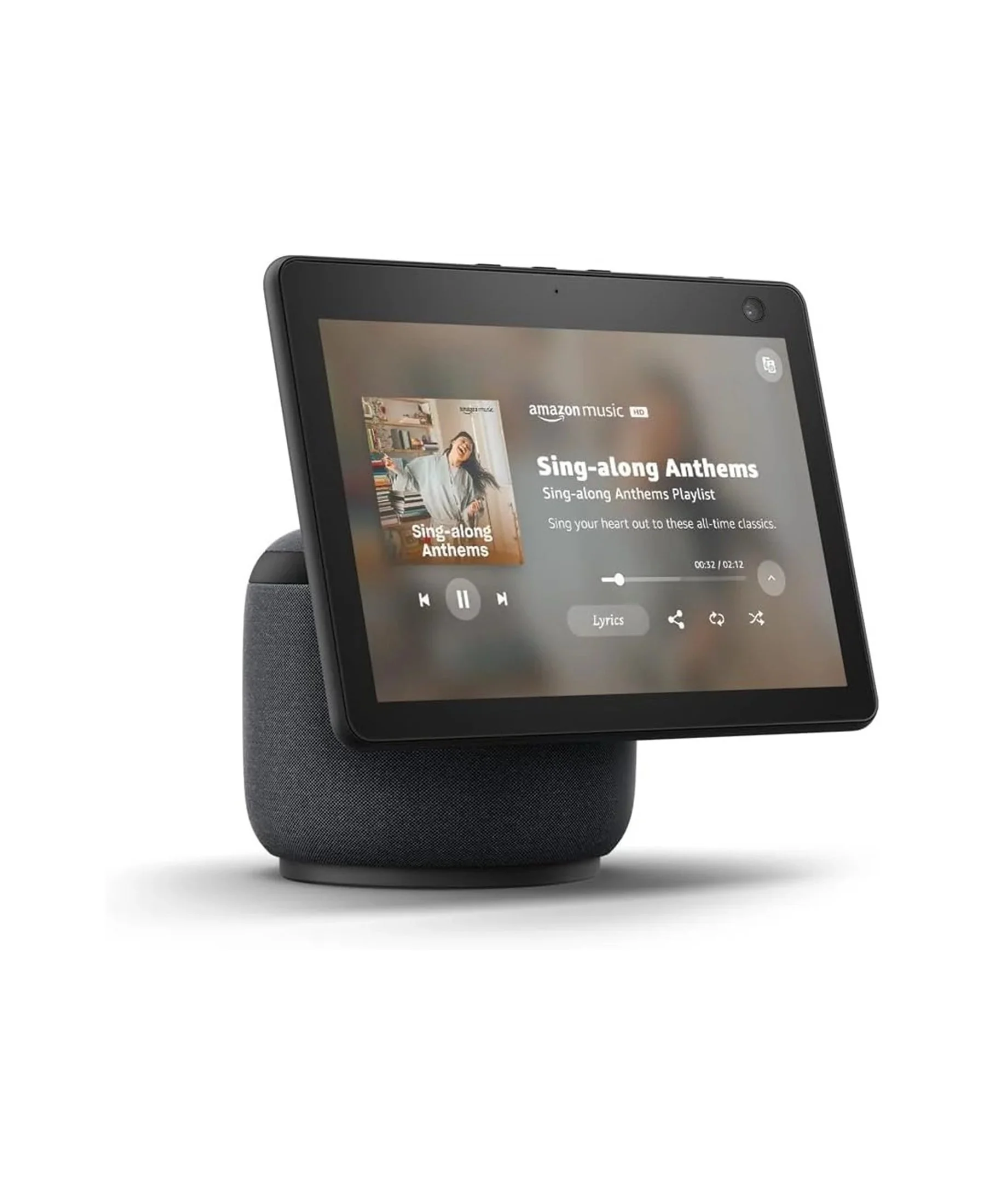 Amazon Echo Show 10 (3rd Gen) – 10.1″ Rotating HD Smart Display with Alexa, 13 MP Auto-Framing Camera, Zigbee Hub