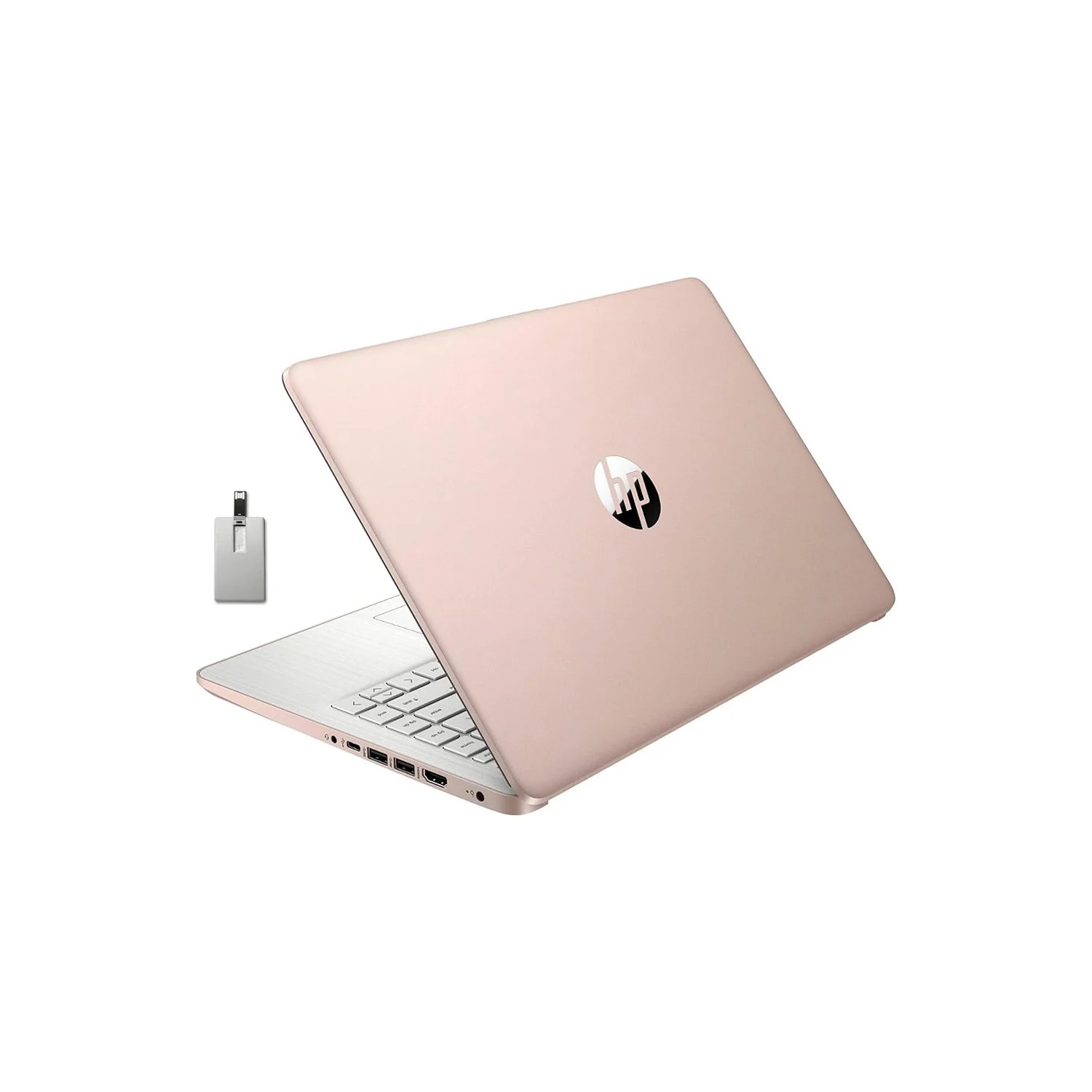 HP Stream 14" HD Laptop – Intel Celeron N4120, 8GB RAM, 128GB eMMC, Windows 11 S, Rose Gold