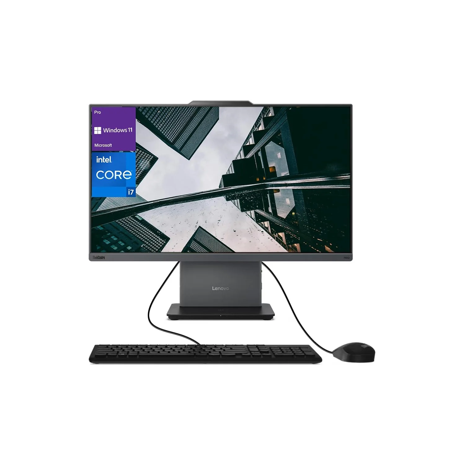 Lenovo ThinkCentre Neo 50a 23.8" All-in-One Desktop – Intel i7-13620H, 32GB DDR5, 1TB SSD, FHD Display, Windows 11 Pro