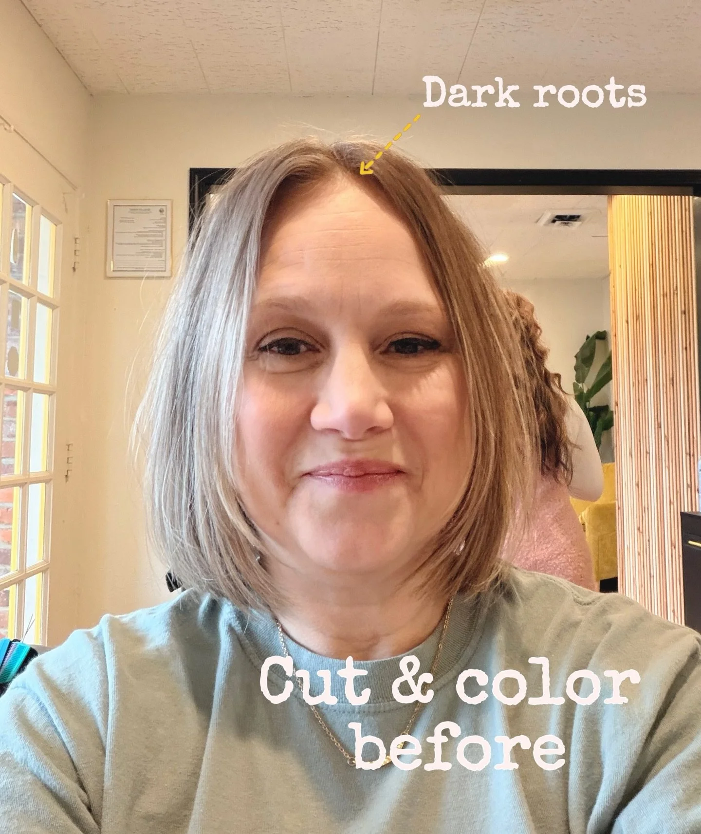 Time to brighten up my roots for spring (which I am so ready for!!) 
Before &amp; After by Marla @the_social_beauty_studio 💇🏼&zwj;♀️