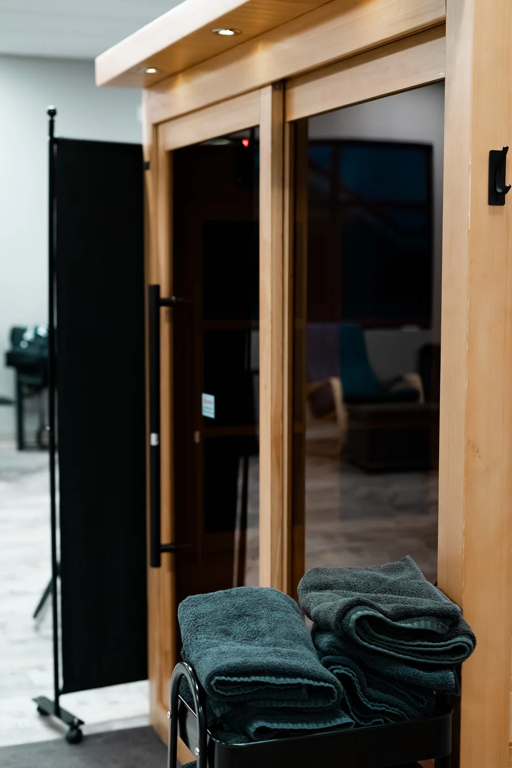 Infrared sauna at Ignite