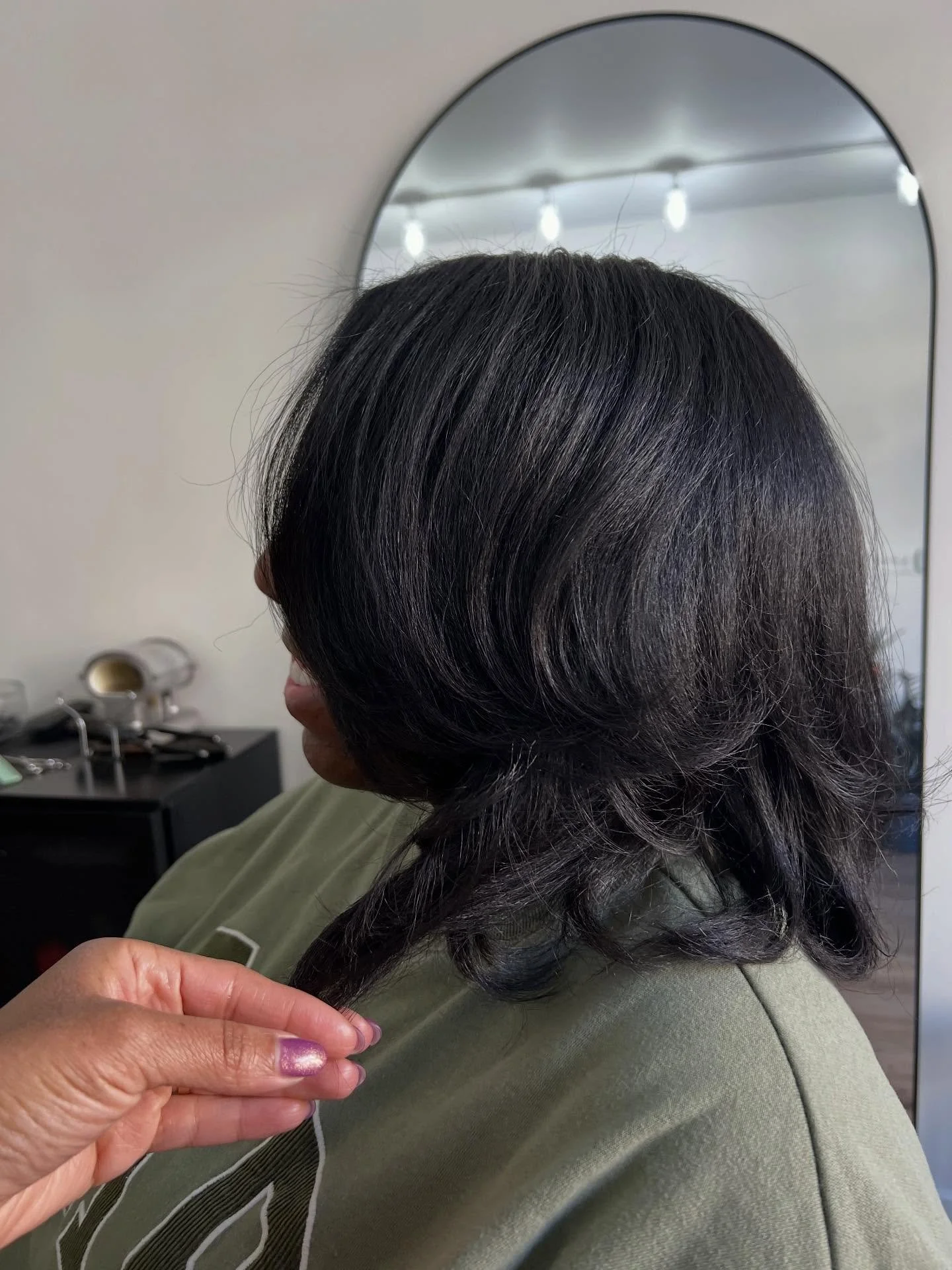 What&rsquo;s a silkpress? How do they defer? 

It&rsquo;s a technique where the hair is shampooed and conditioned, a blow dryer is then used to dry the hair and then followed by a flat iron or hot tool to smooth out the hair. 

We always adjust the h