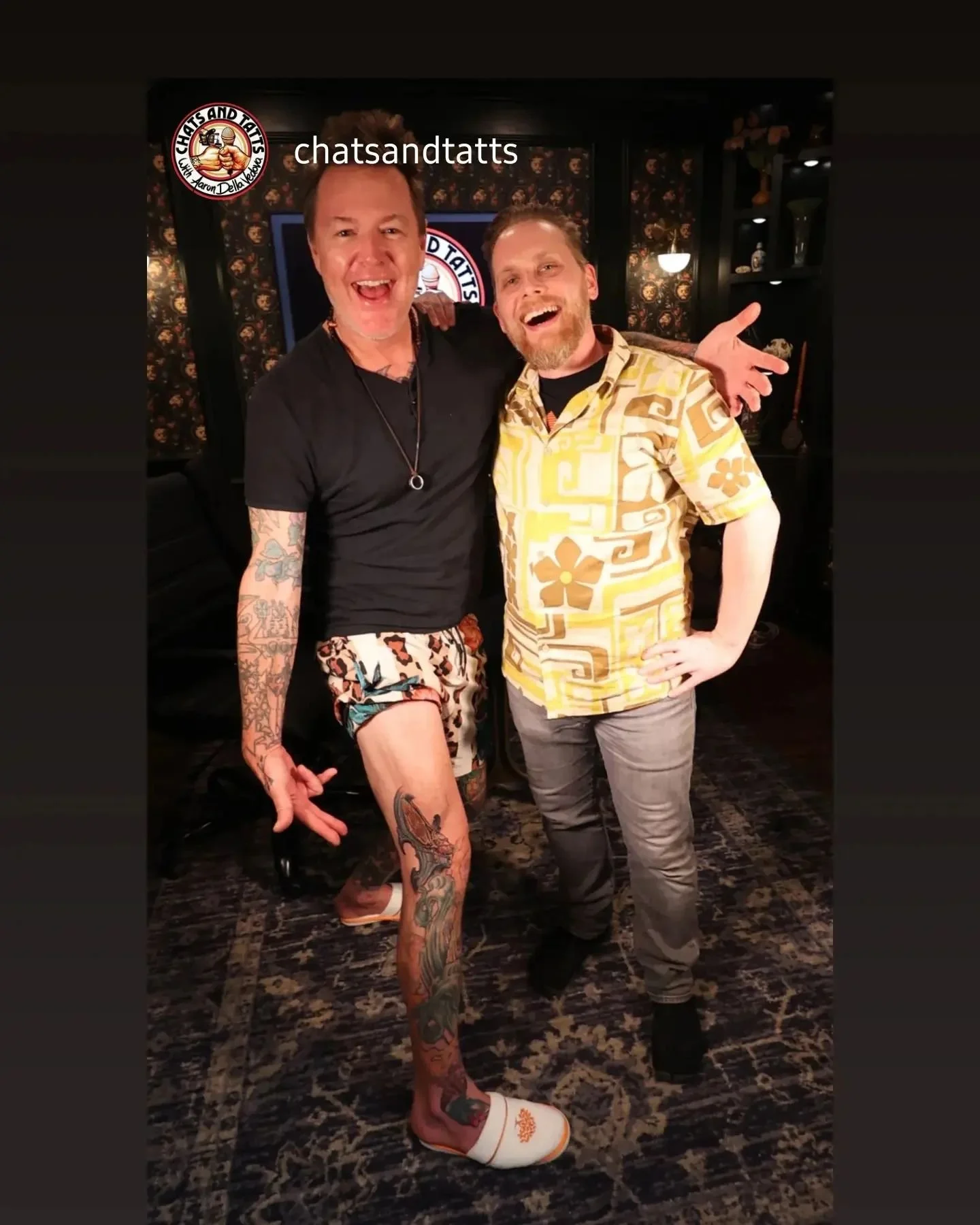 On YouTube now! Last month we went to San Diego so I can record a podcast with Aaron Della Vedova at , Guru Tattoo for his new Chats and Tatts Show on YouTube and Spotify. 
We had a lot of fun and got into all my favorite topics. 
I will make sure to