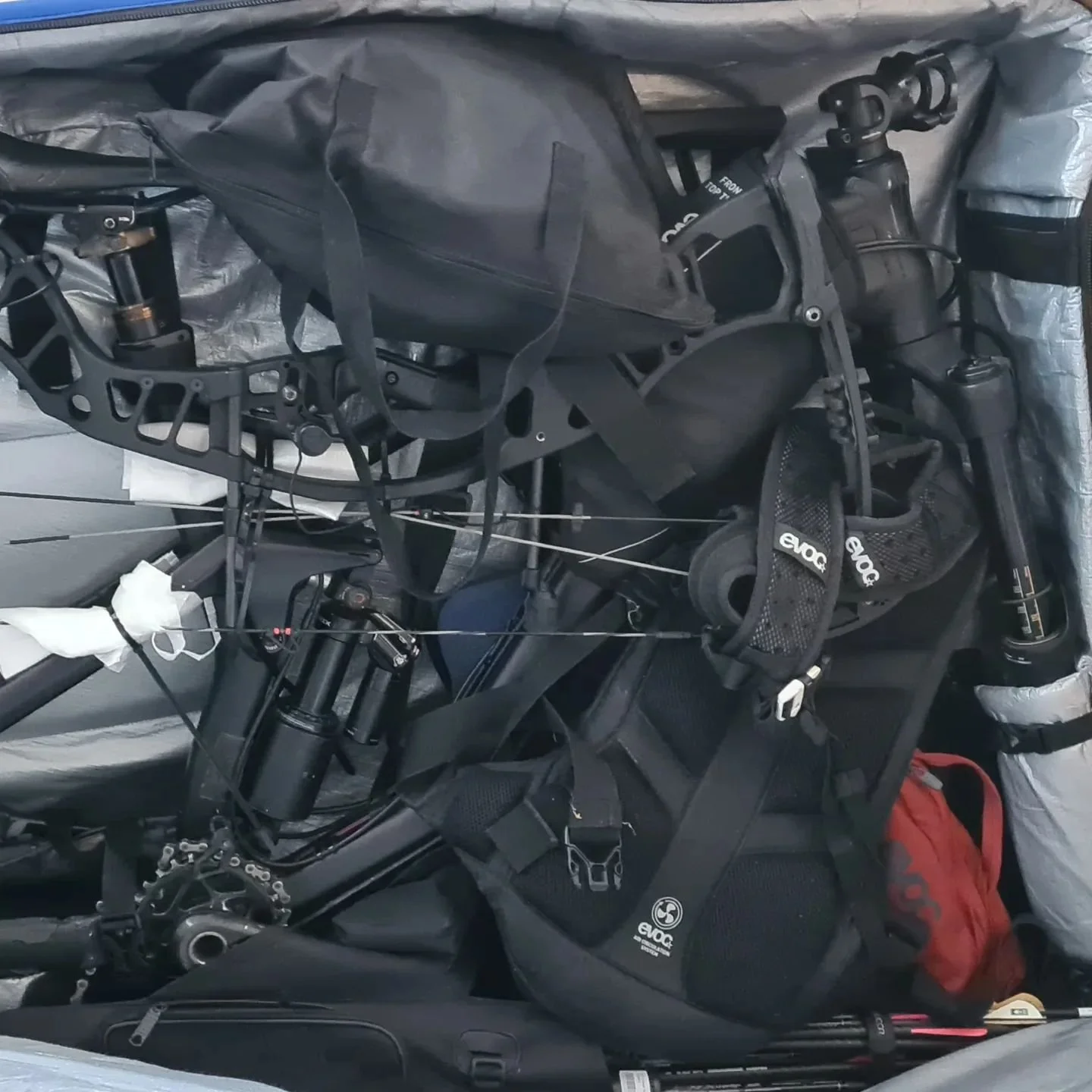 Not an AI painting... packing for my trip back home to Van Isle!