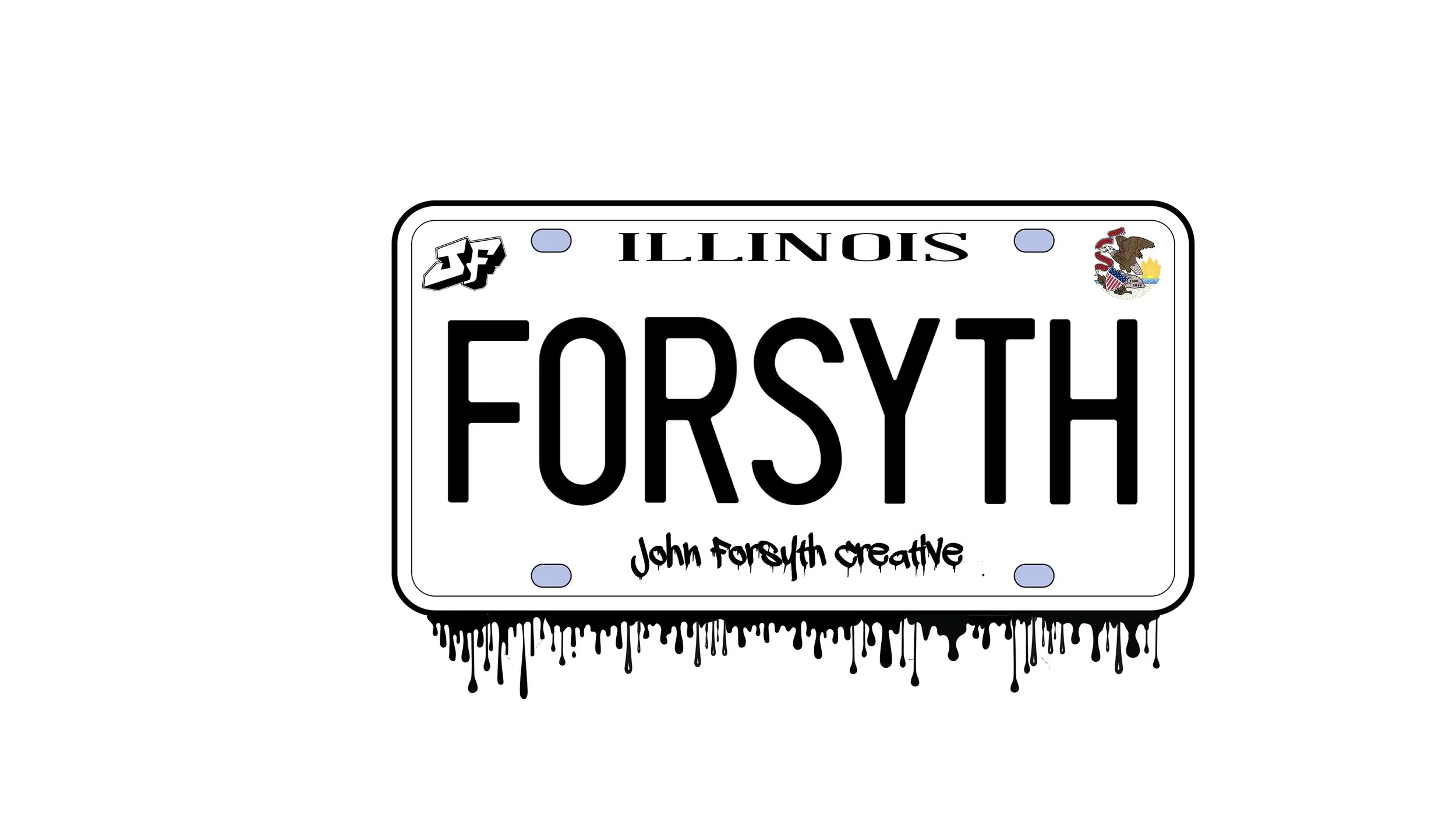 John Forsyth license plate