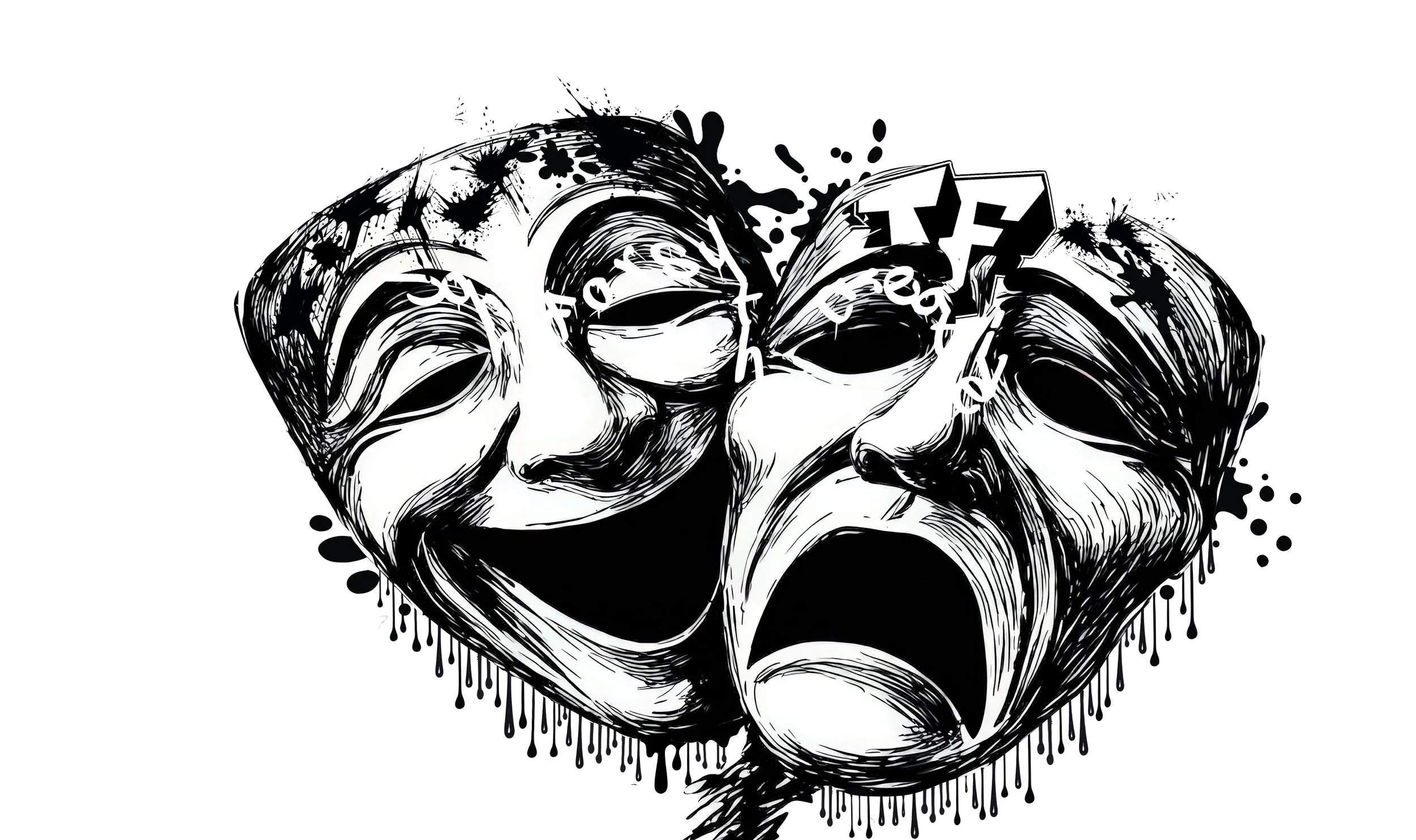 John Forsyth theater masks