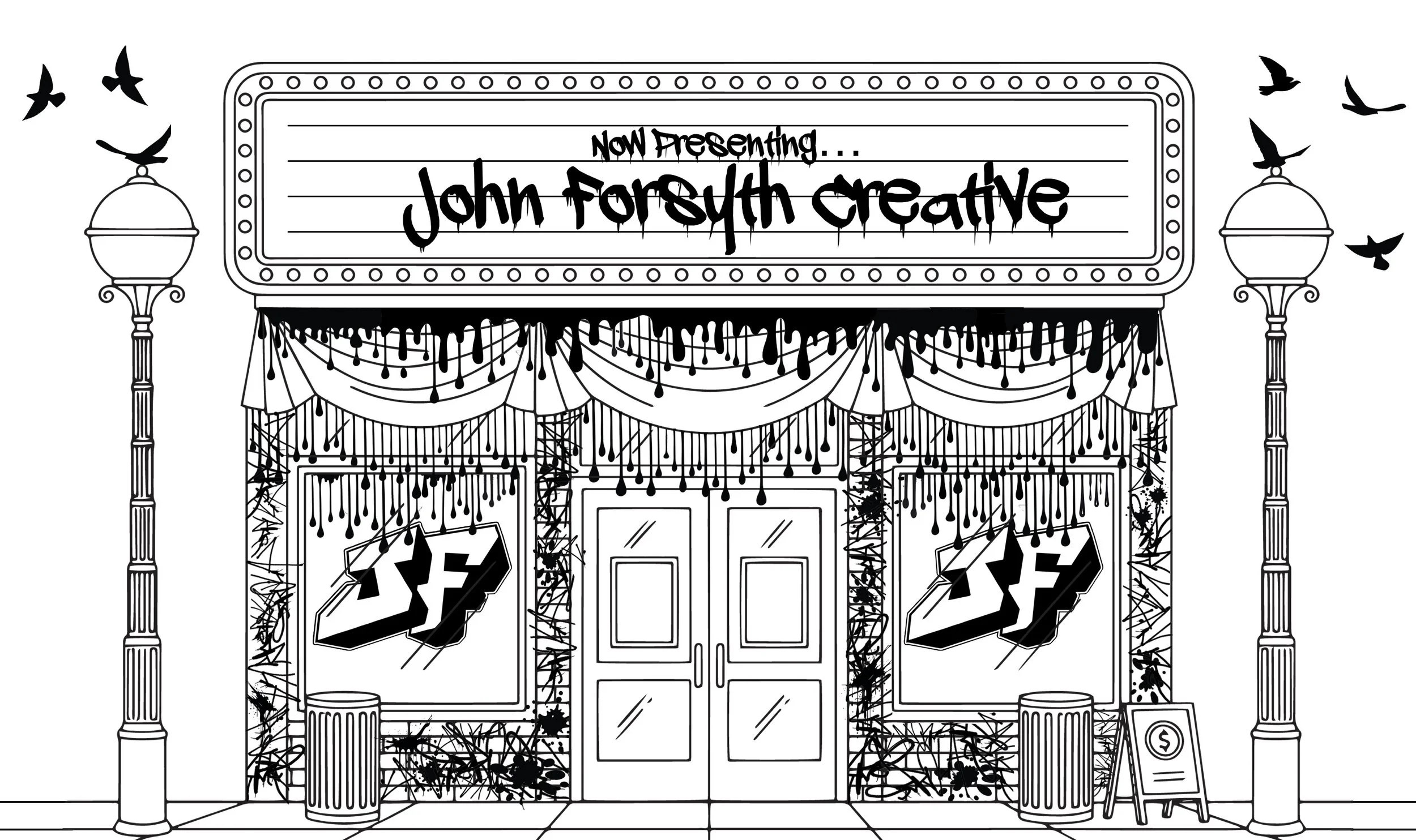 John Forsyth cinema marquee