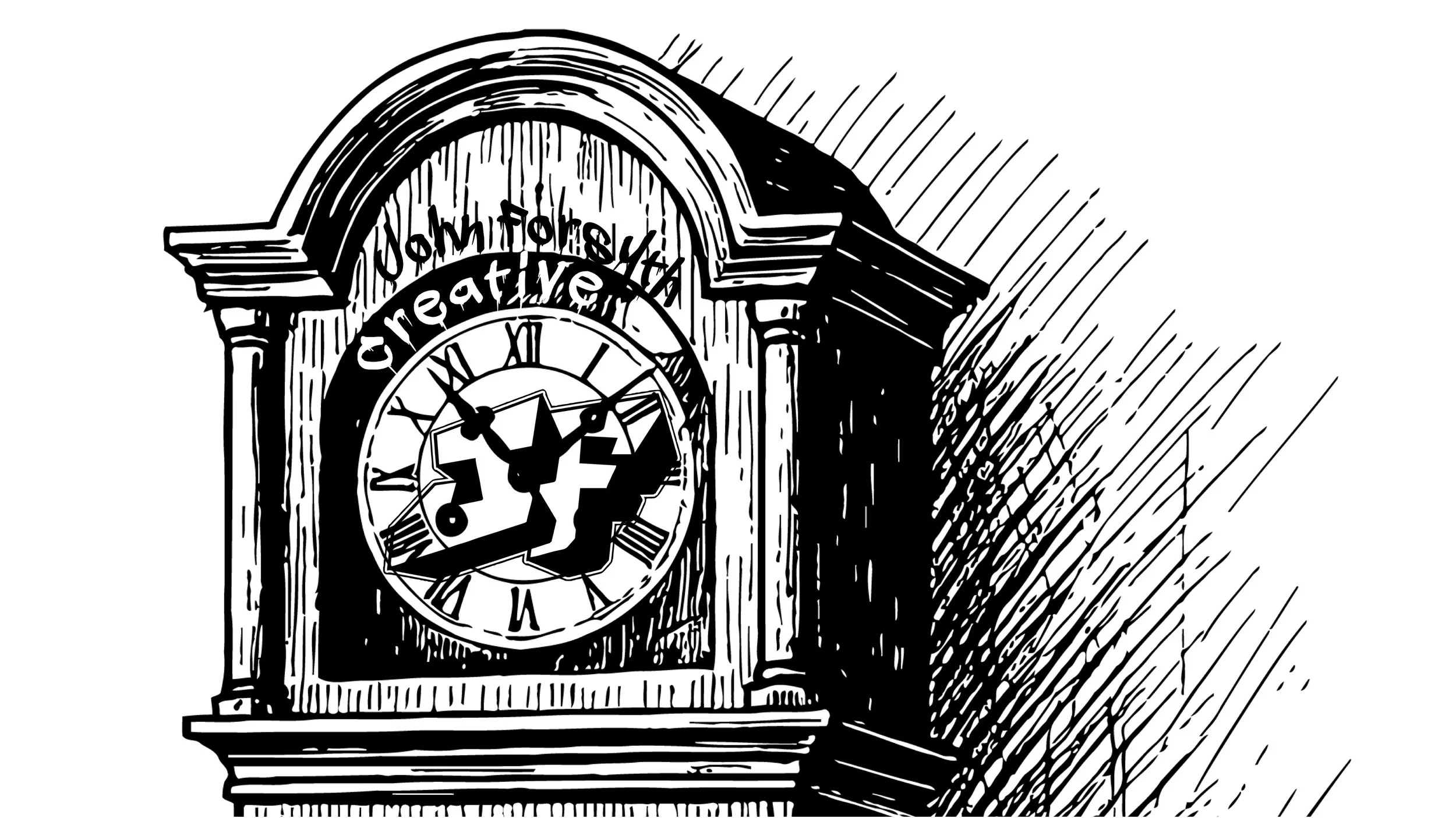 John Forsyth grandfather clock