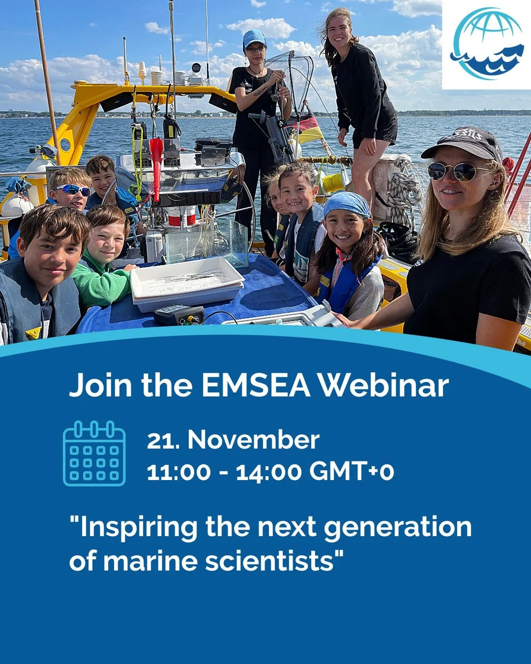 EMSEA Ocean Literacy Webinar online on 21 November
'Ocean Literacy in the Baltic and Northern Seas'

Join the EMSEA Webinar to gain an insight into best practice in Ocean Literacy delivery in the Baltic Sea and Northern Seas (North Sea, English Chann