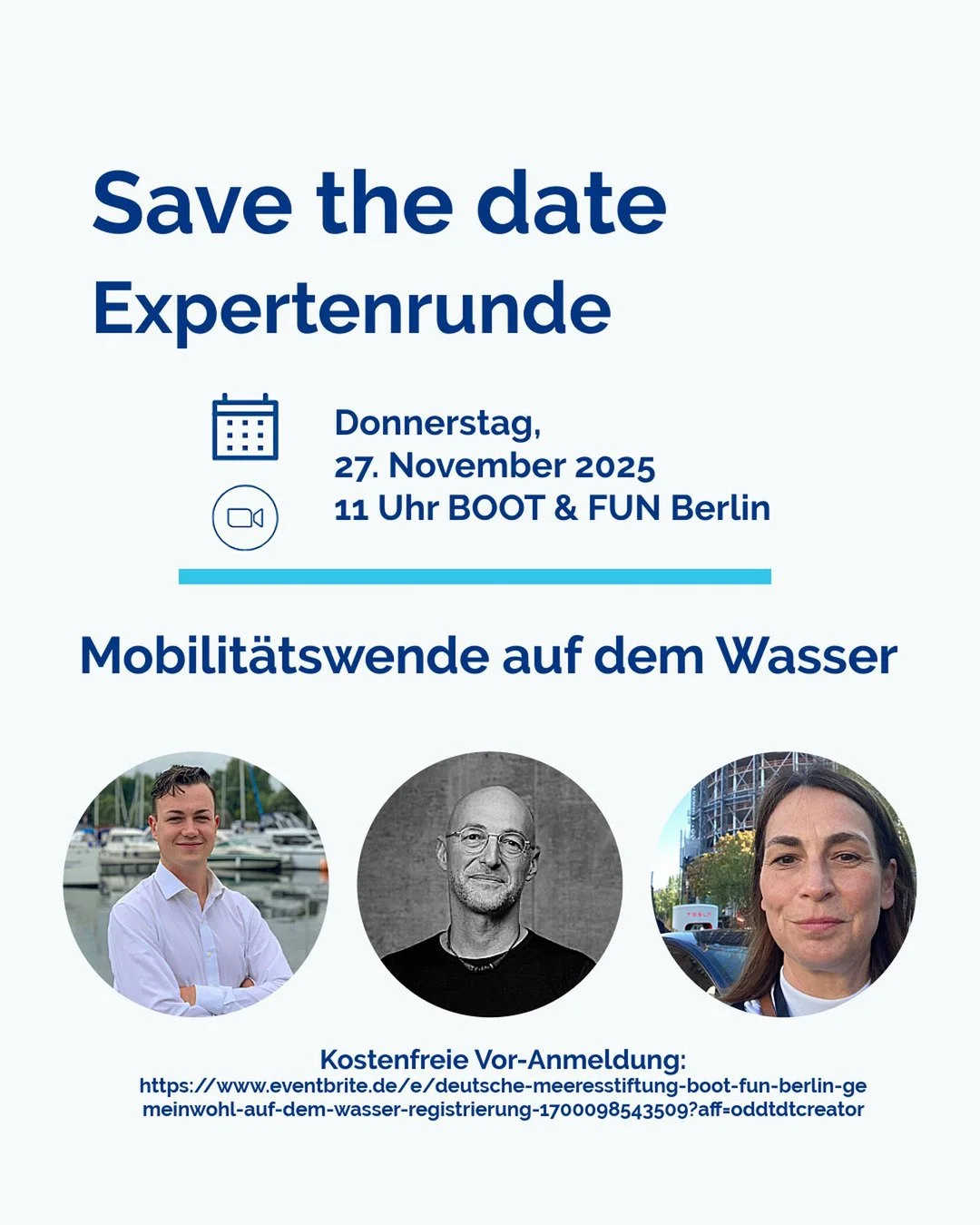 Besucht uns auf der BOOT &amp; FUN Berlin und entdeckt die Zukunft der Mobilit&auml;t auf dem Wasser.
 
Die Deutsche Meeresstiftung setzt sich in den kommenden Jahren gezielt daf&uuml;r ein, Nachhaltigkeit im Wassersport voranzubringen. Im Mittelpunk