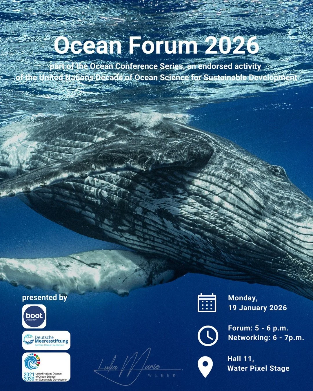 Explore the Love Your Ocean area at boot D&uuml;sseldorf 2026 and dive into the Ocean Forum 🌊

Join our exciting sessions on the Water Pixel World stage and visit our Ocean Decade science islands!

✨ If you&rsquo;re visiting, this is one stop you wo