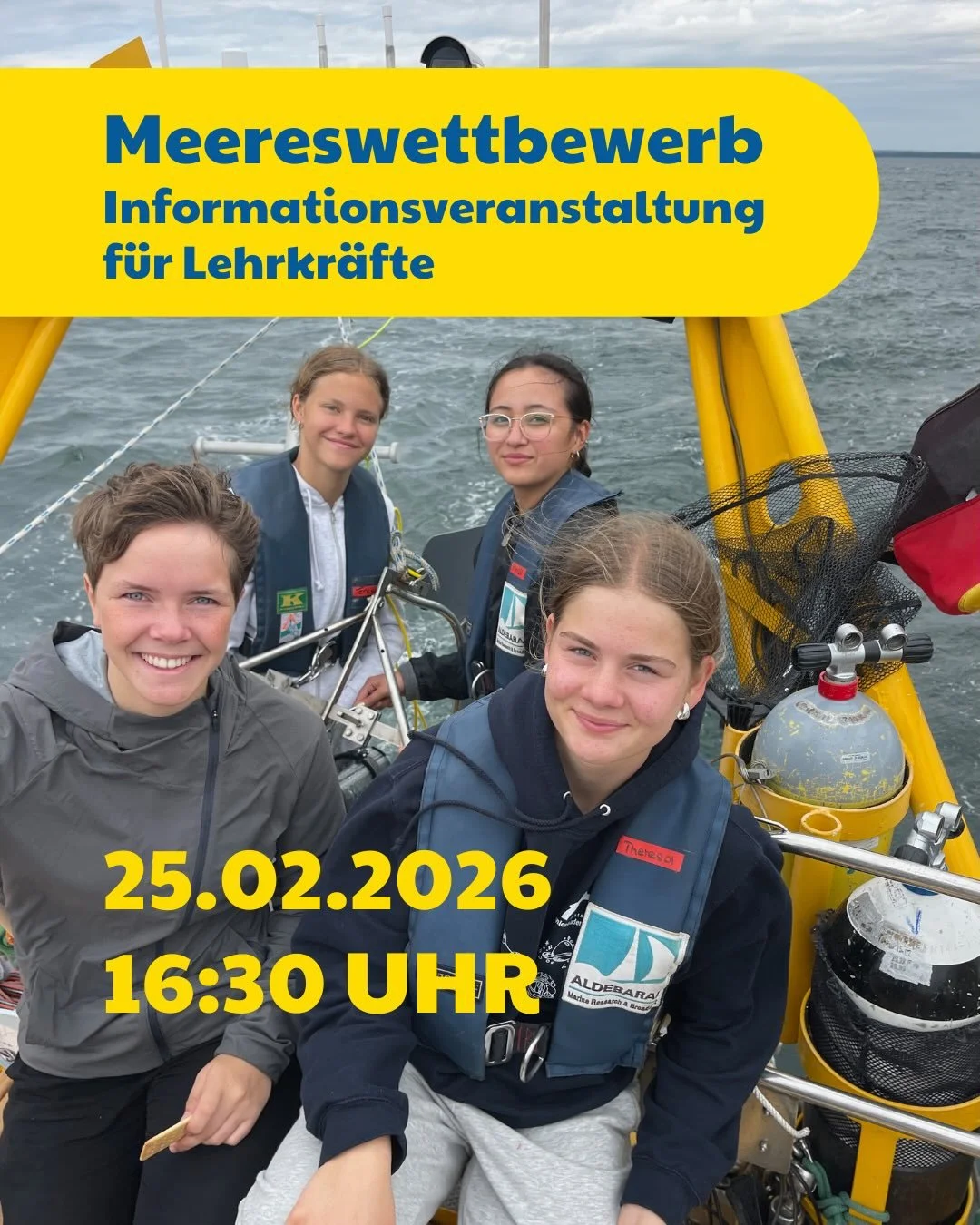 Digitale Infoveranstaltung zum Meereswettbewerb 2026 &ndash; heute um 16:30 Uhr! 🌊✨

Liebe Lehrkr&auml;fte, ihr m&ouml;chtet euren Sch&uuml;ler*innen die faszinierende Welt der Meeresforschung n&auml;herbringen? Dann seid heute dabei! 

In unserer O
