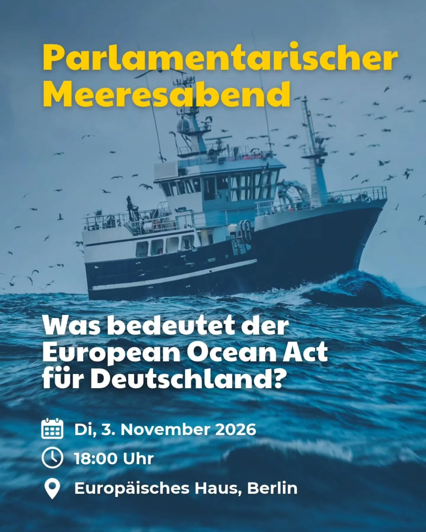 🤝 Die Deutsche Meeresstiftung ist Co-Initiator des European Ocean Act, der ab 2027 mit einer Milliarde Euro einen verbindlichen, europaweiten Rahmen zur B&uuml;ndelung von Aktivit&auml;ten schaffen soll, die den Ozean als zentrales Zukunftsthema ein