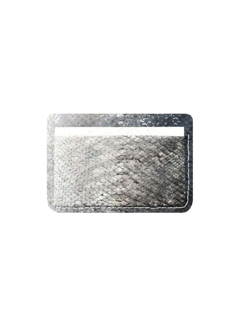 salmon skin card holder