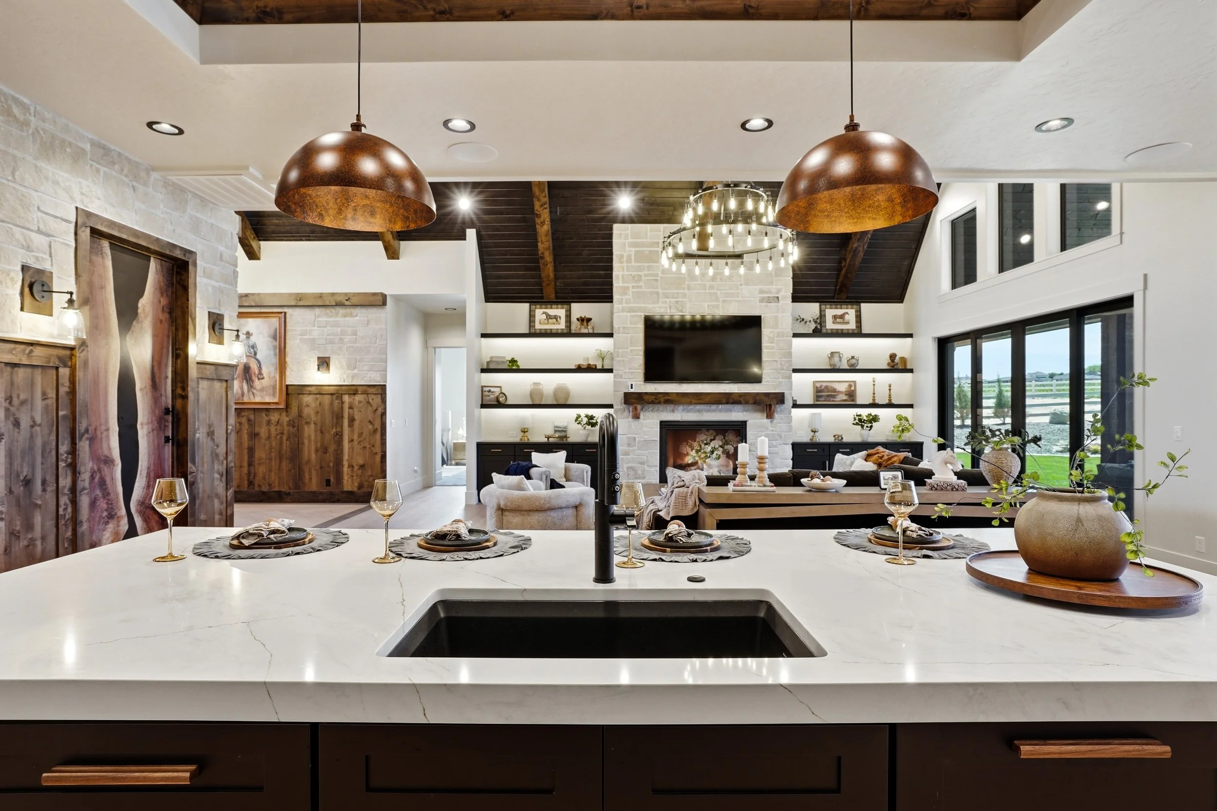 Luxury open-concept kitchen in The Cody — 1st Place Kitchen, 2026 Snake River Valley Parade of Homes